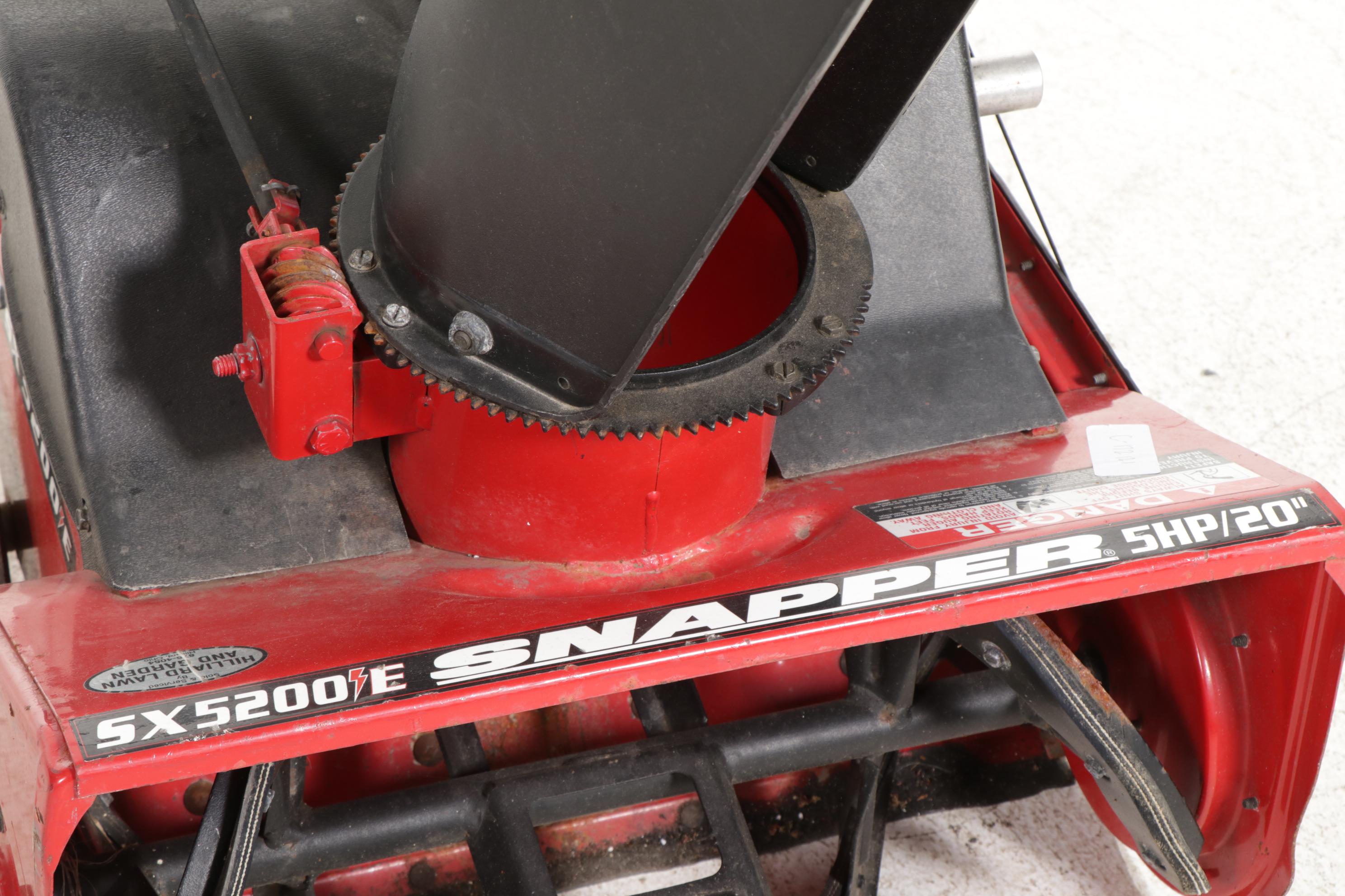 Snapper Model SX5200E 5HP 22" Snow Blower