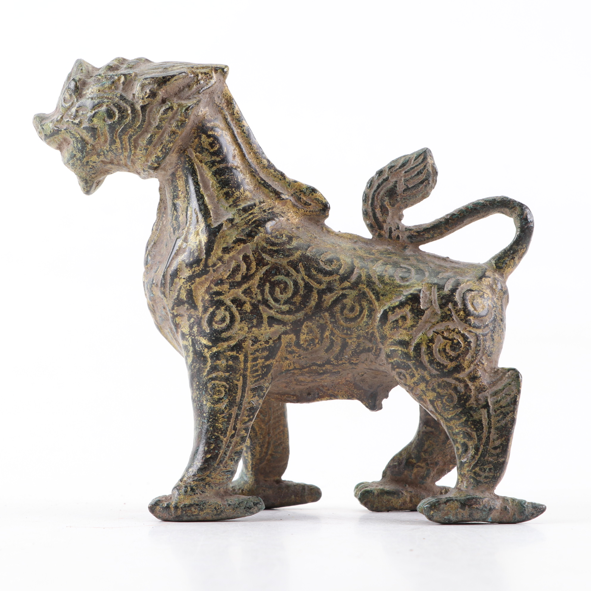 Chinese Cast Metal Pixiu Figurines