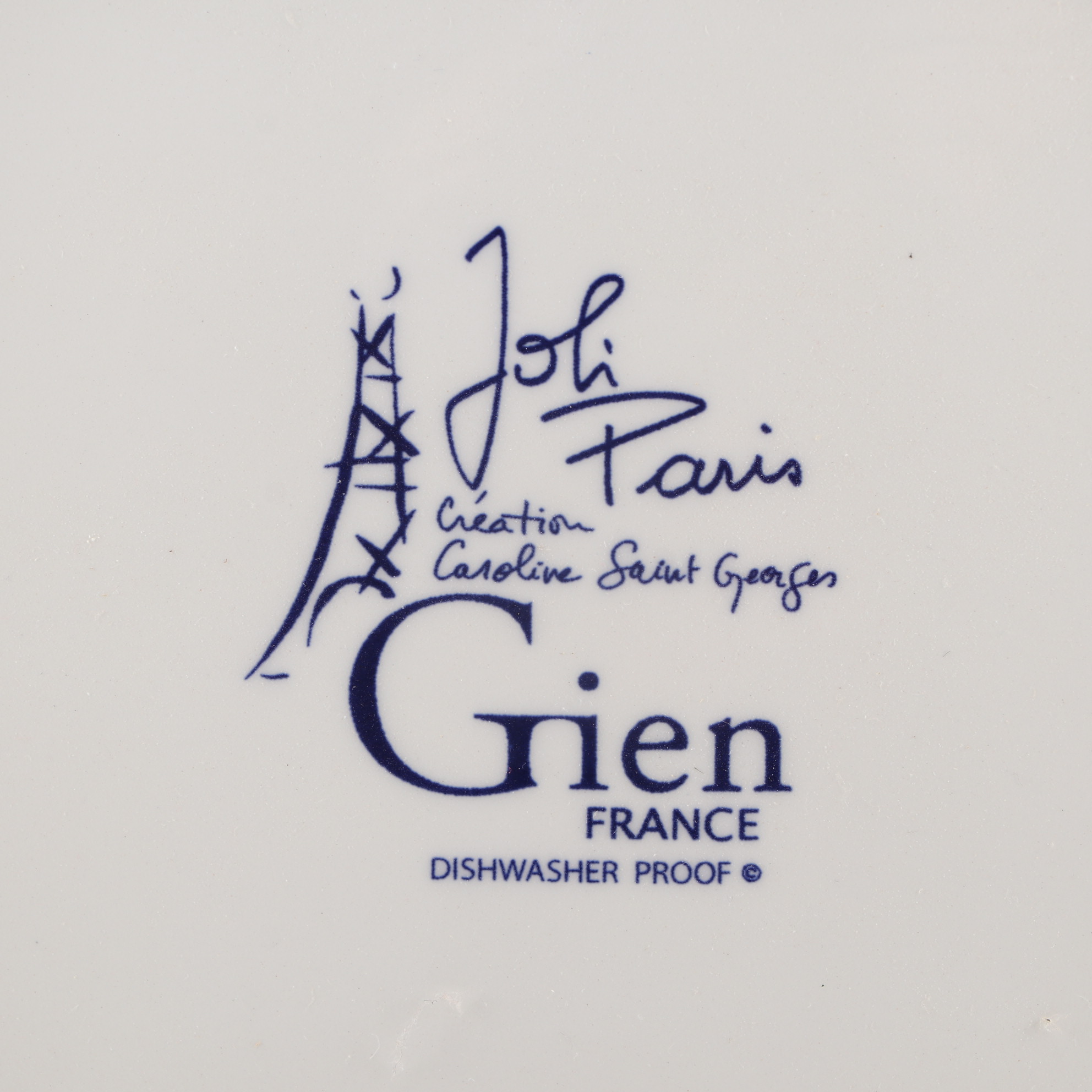 Faiencerie De Gien "Joli Paris" Earthenware Dinnerware, 2005–2014