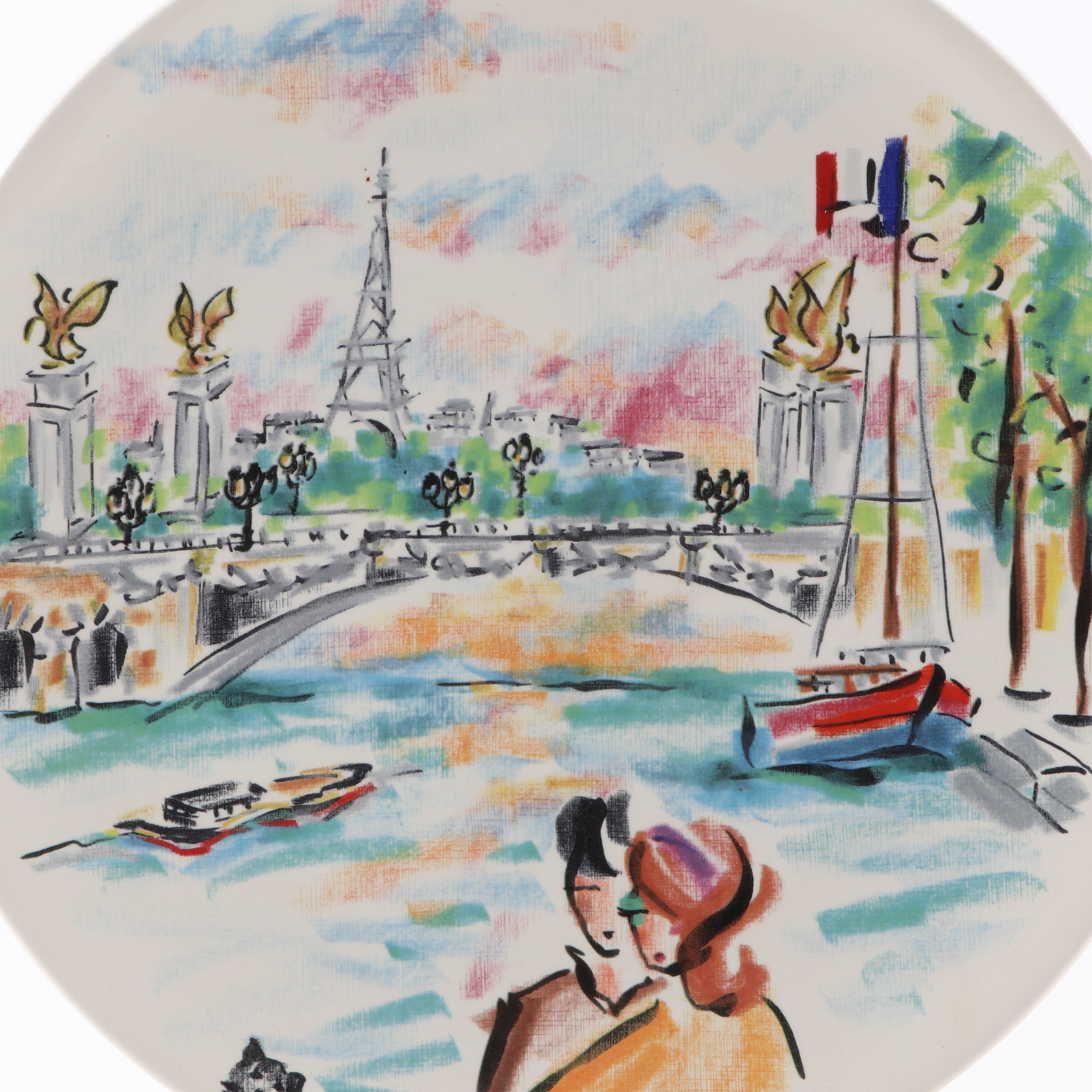 Faiencerie De Gien "Joli Paris" Earthenware Dinnerware, 2005–2014