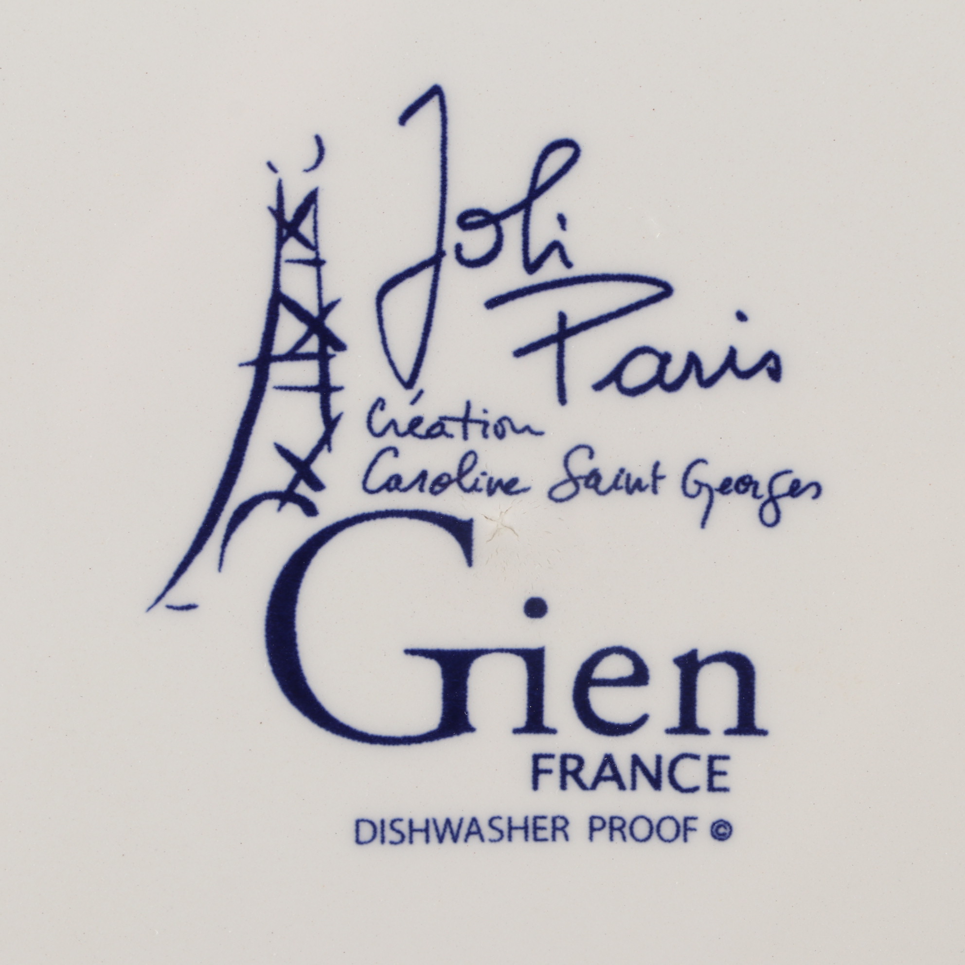 Faiencerie De Gien "Joli Paris" Earthenware Dinnerware, 2005–2014