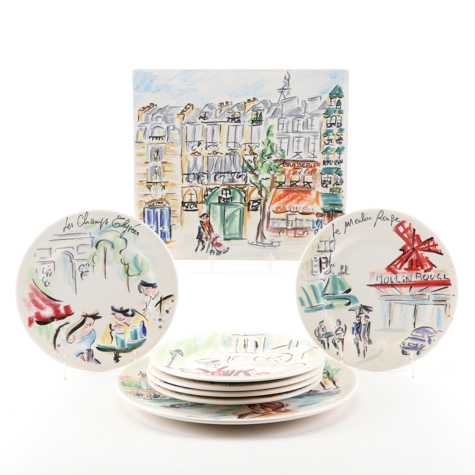 Faiencerie De Gien "Joli Paris" Earthenware Dinnerware, 2005–2014