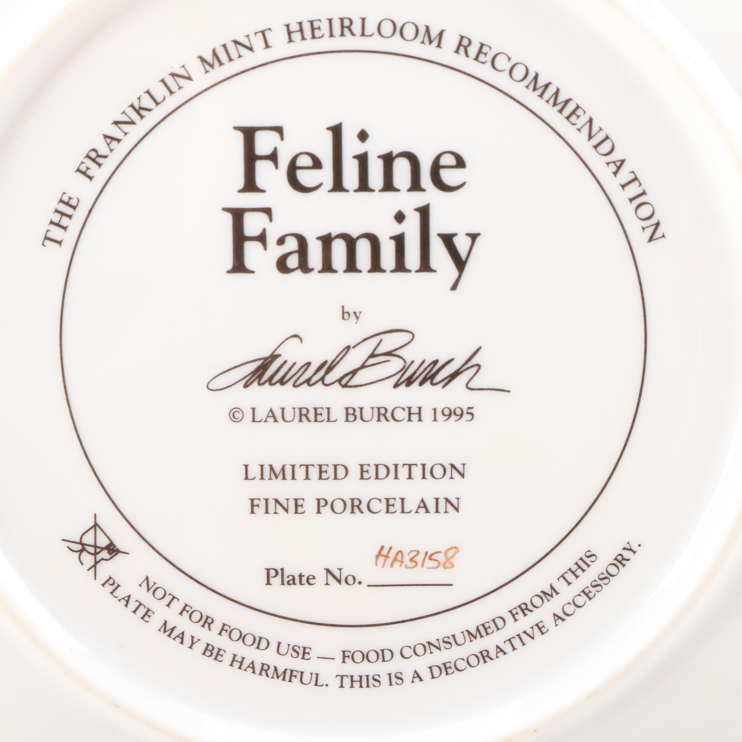 Laurel Burch for Franklin Mint Limited Edition Porcelain Plates, 1995