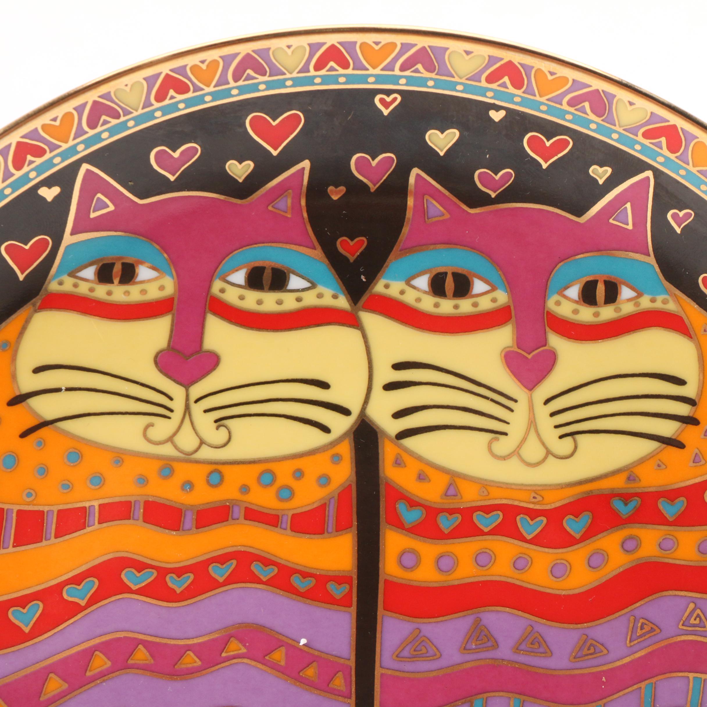 Laurel Burch for Franklin Mint Limited Edition Porcelain Plates, 1995