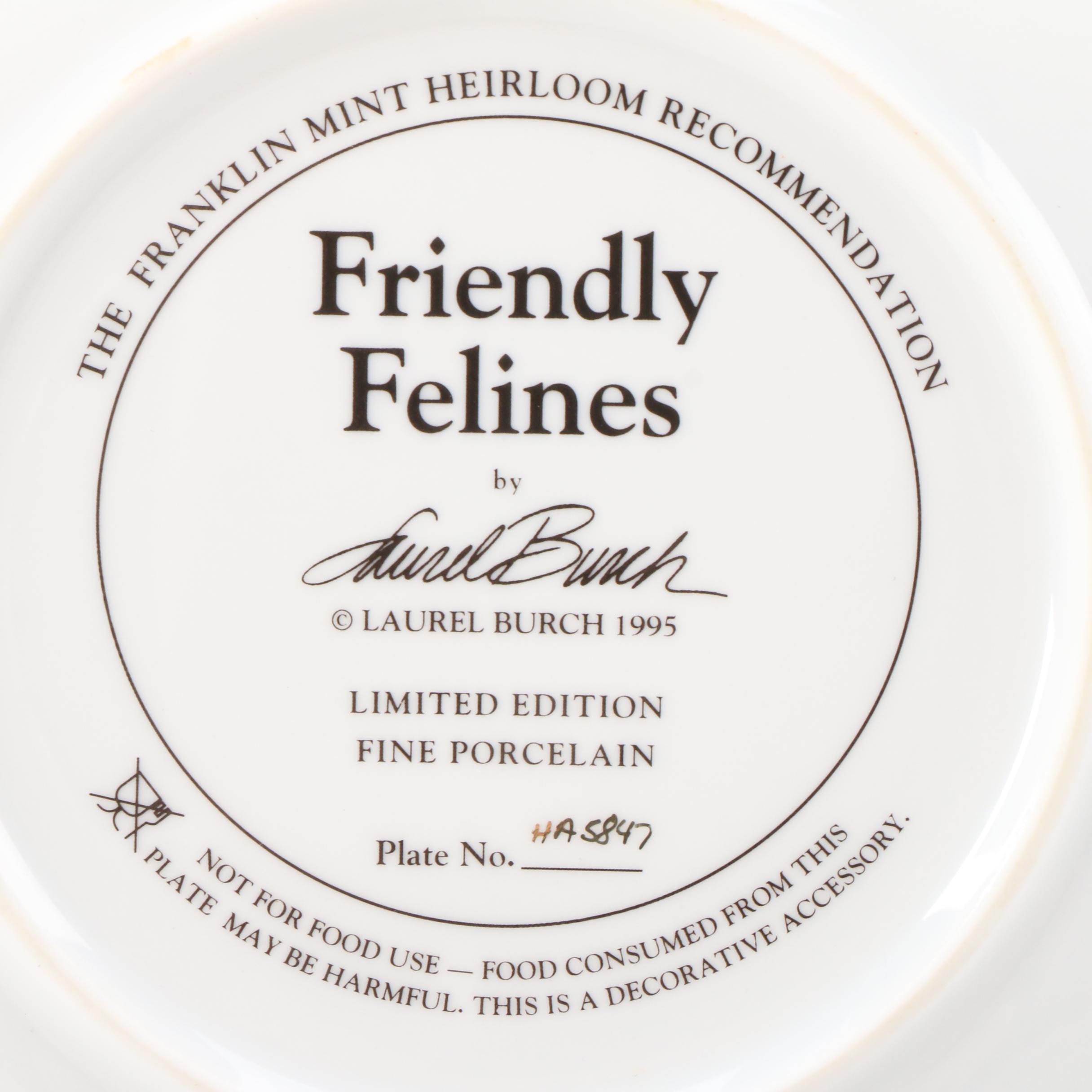 Laurel Burch for Franklin Mint Limited Edition Porcelain Plates, 1995