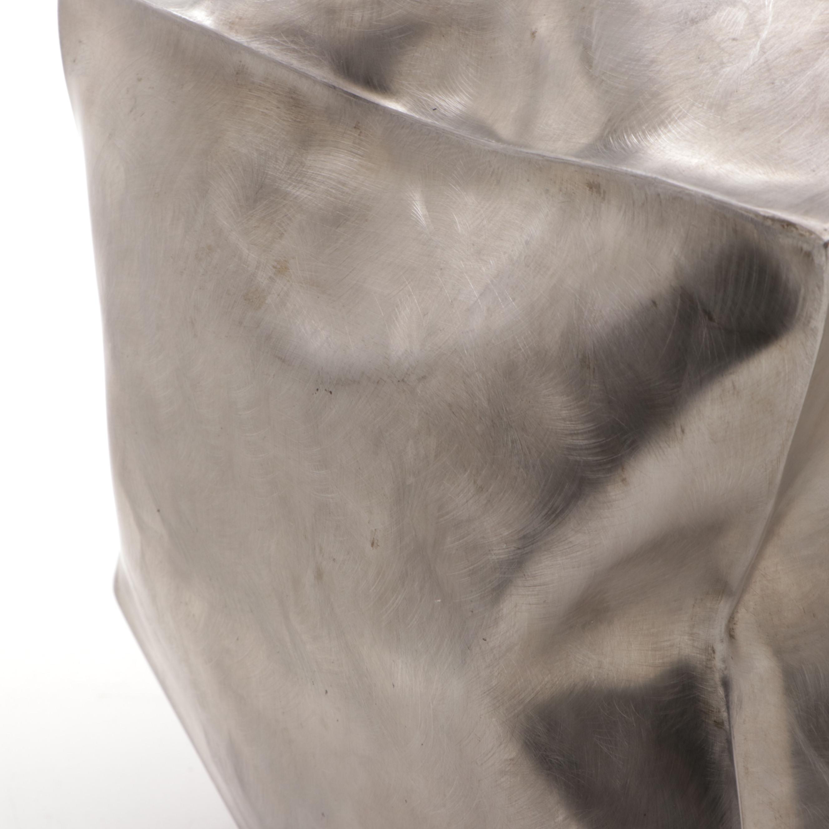 Richard Baronio Abstract Steel Cube Sculpture, 1973