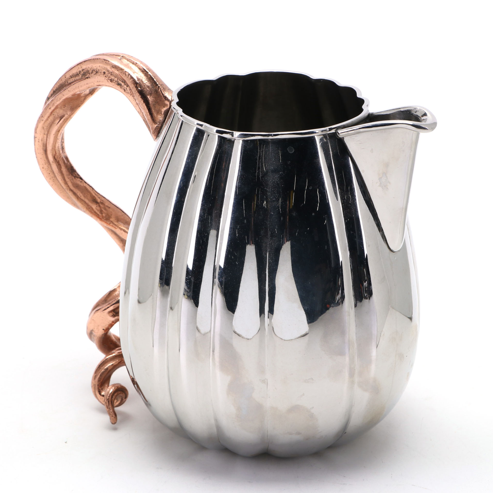 Michael Aram "Gourd & Vine" Copper Plated and Stainless Steel Water Pitcher