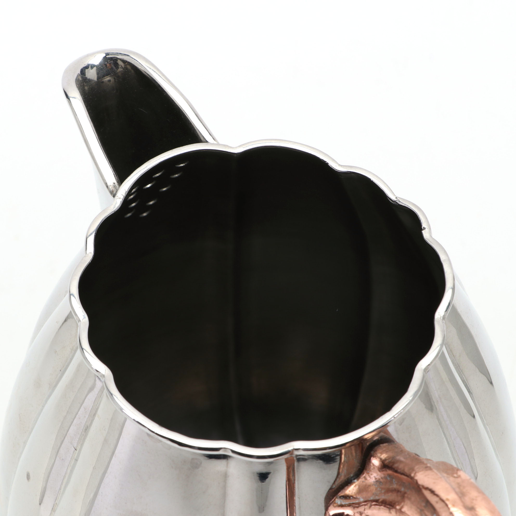 Michael Aram "Gourd & Vine" Copper Plated and Stainless Steel Water Pitcher