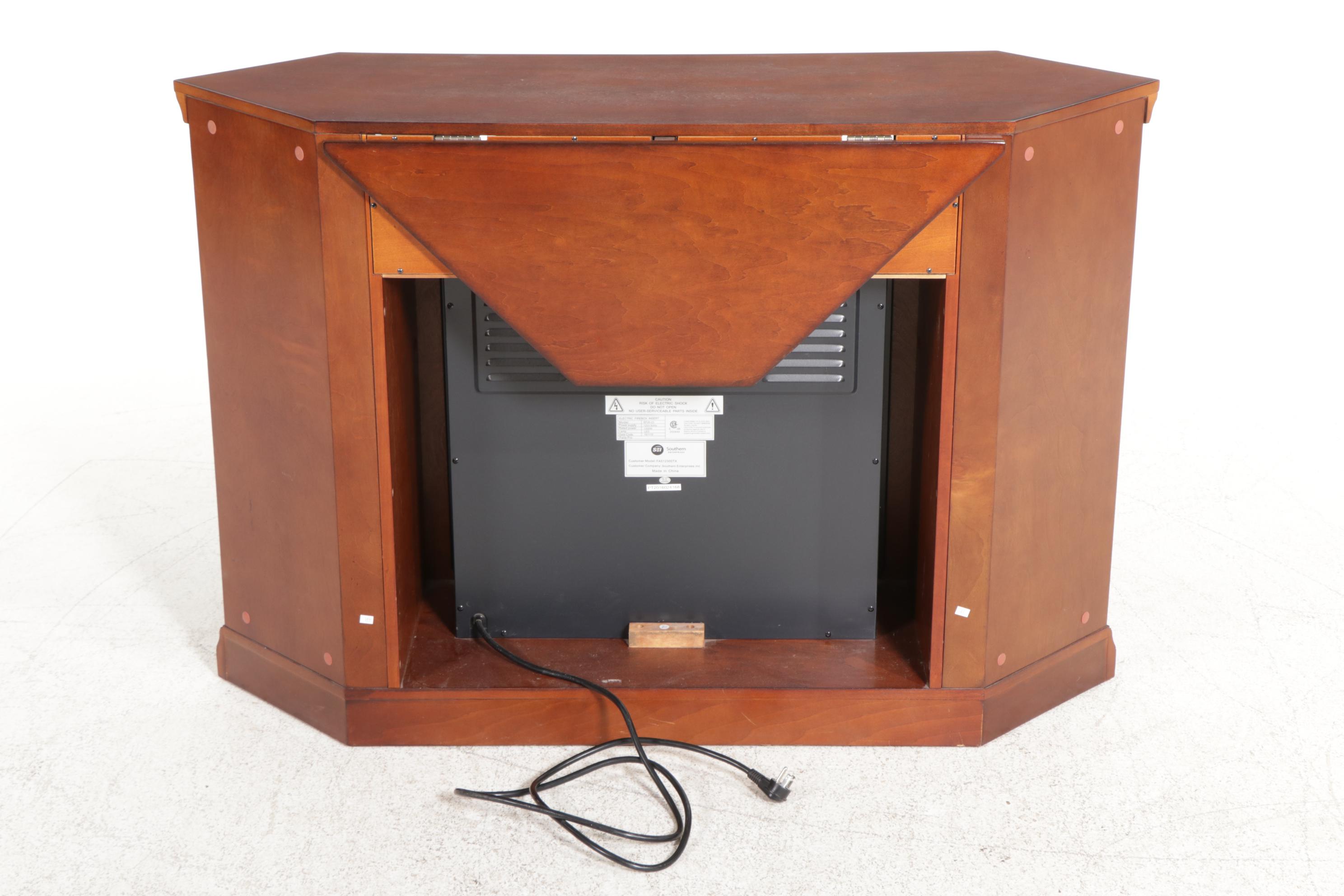 Southern Enterprises Electric Firebox Insert with Cabinet