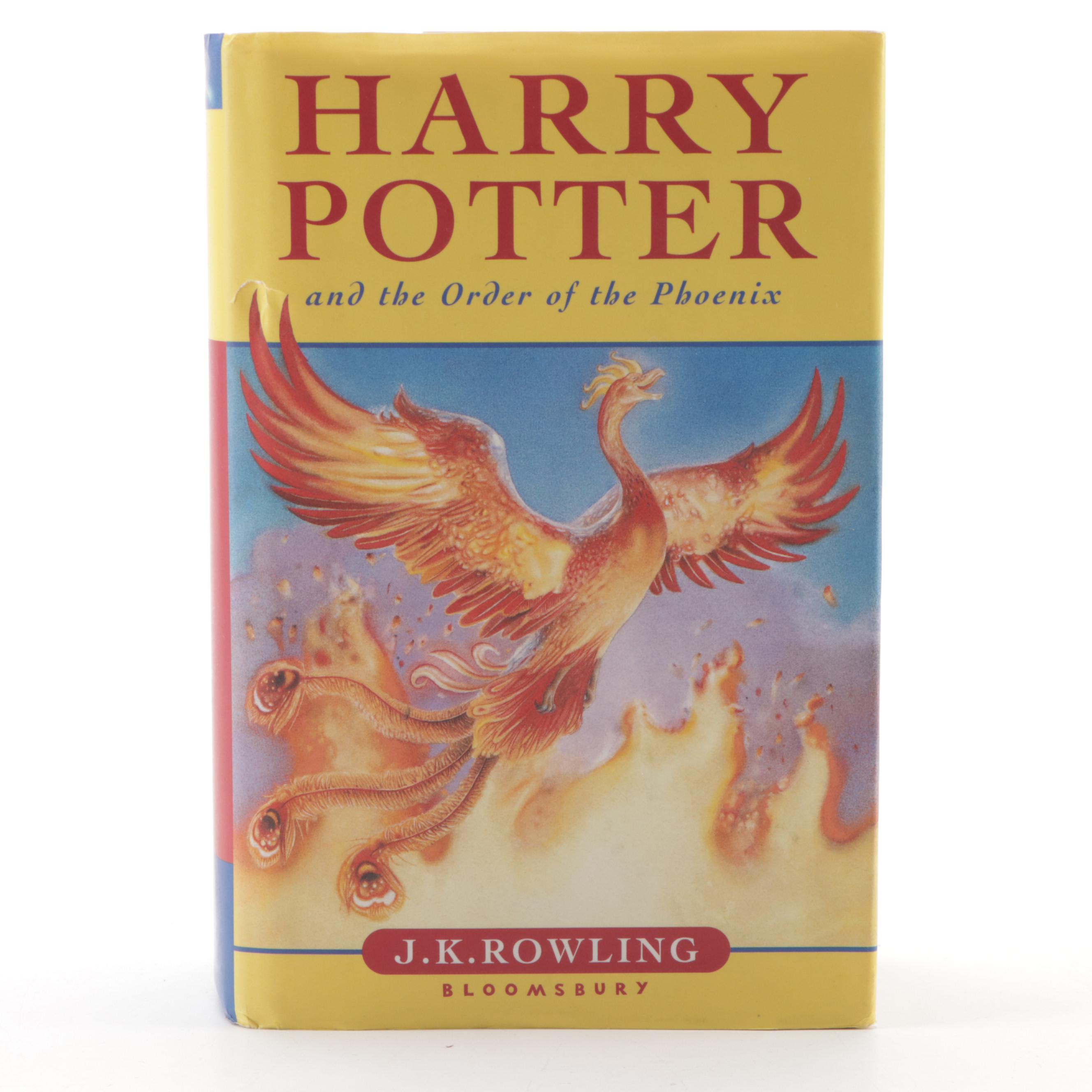 First UK Edition "Harry Potter and the Order of the Phoenix" by J. K. Rowling