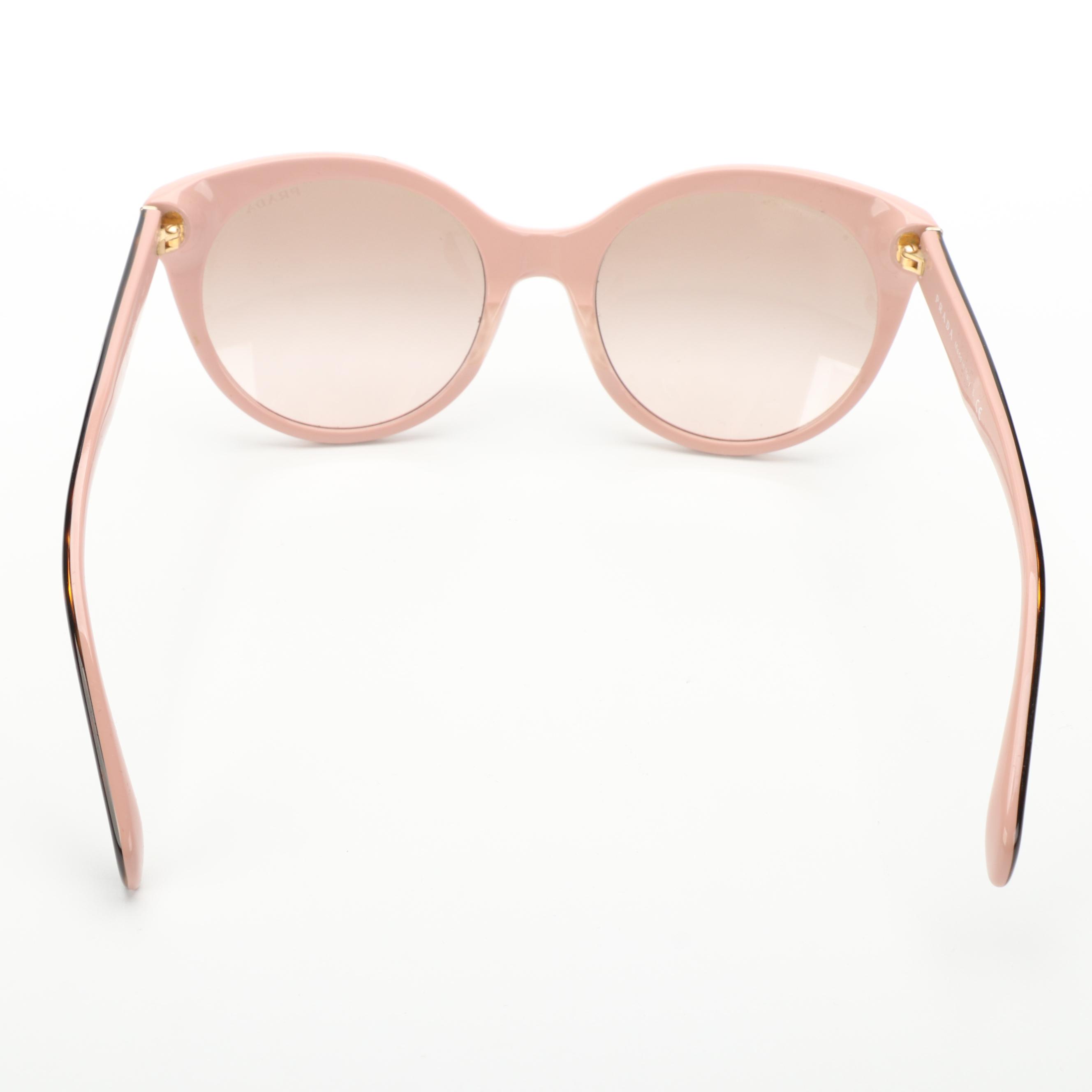 Prada SPR230 Havana Round Sunglasses with Case