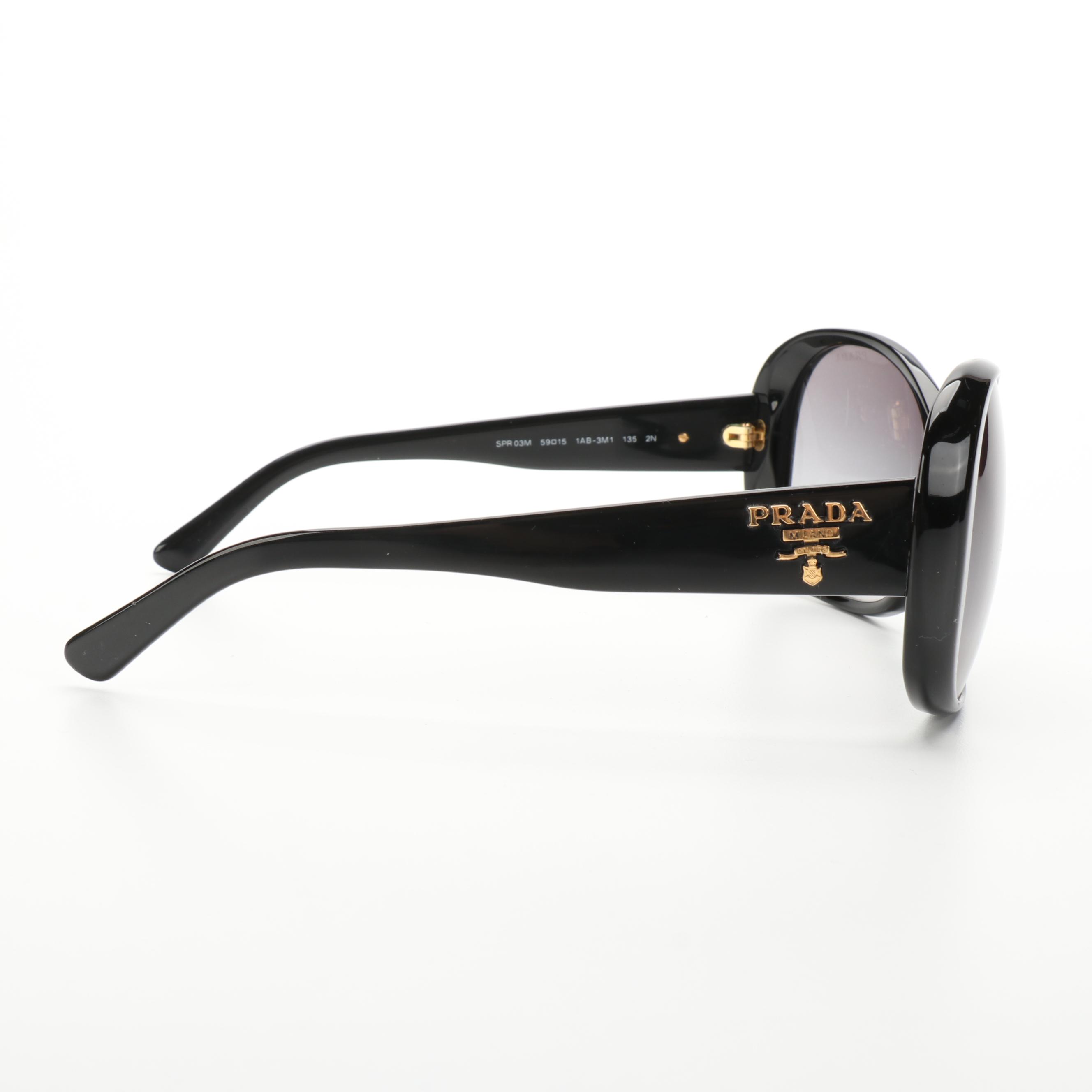 Prada SPR03M Butterfly Style Sunglasses with Case