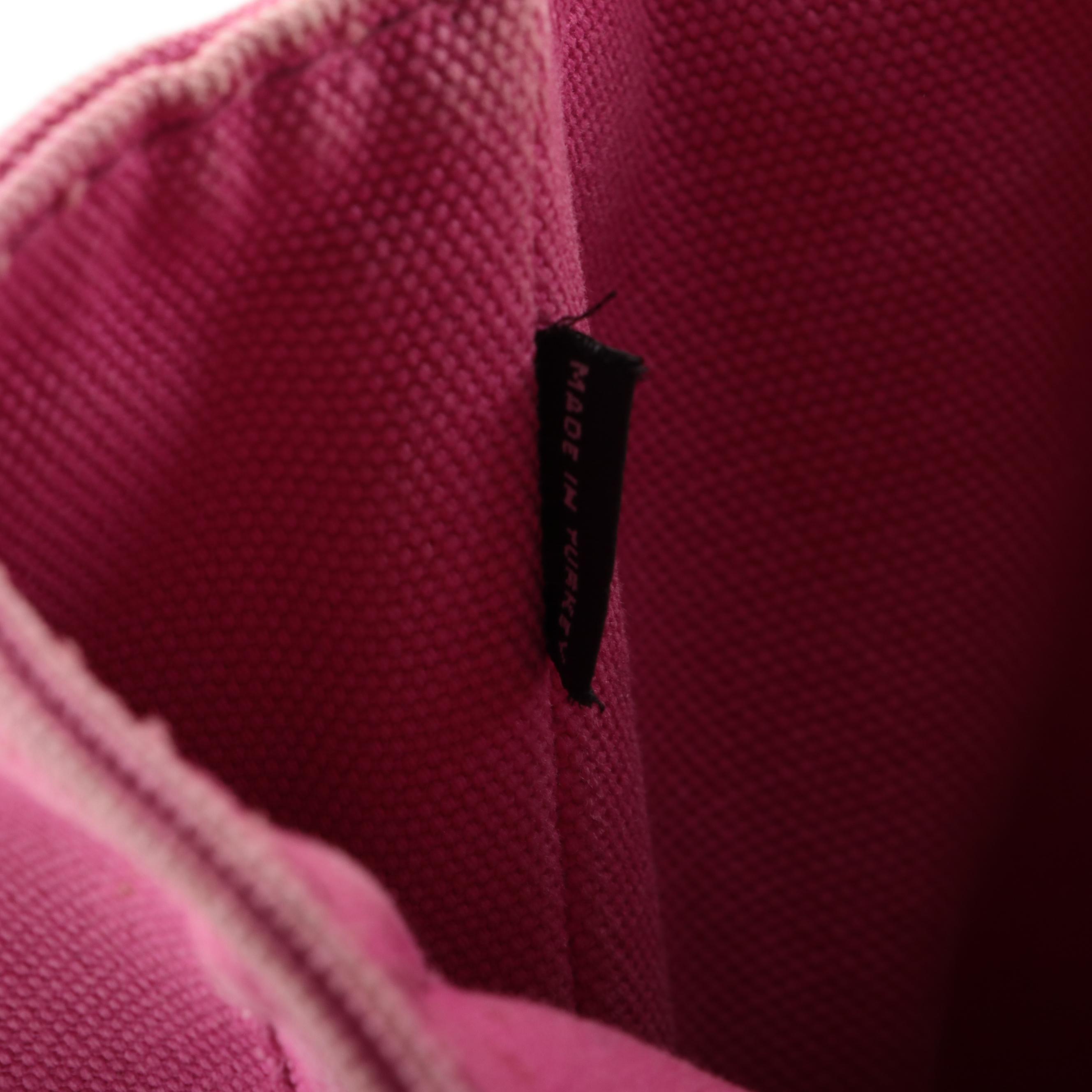 Prada Pink Canapa Canvas Tote