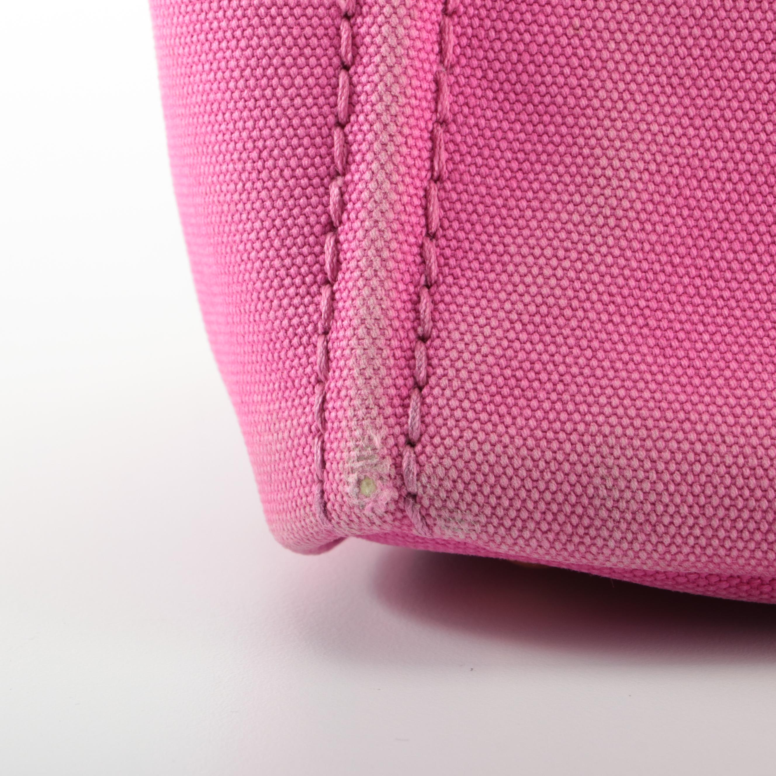 Prada Pink Canapa Canvas Tote