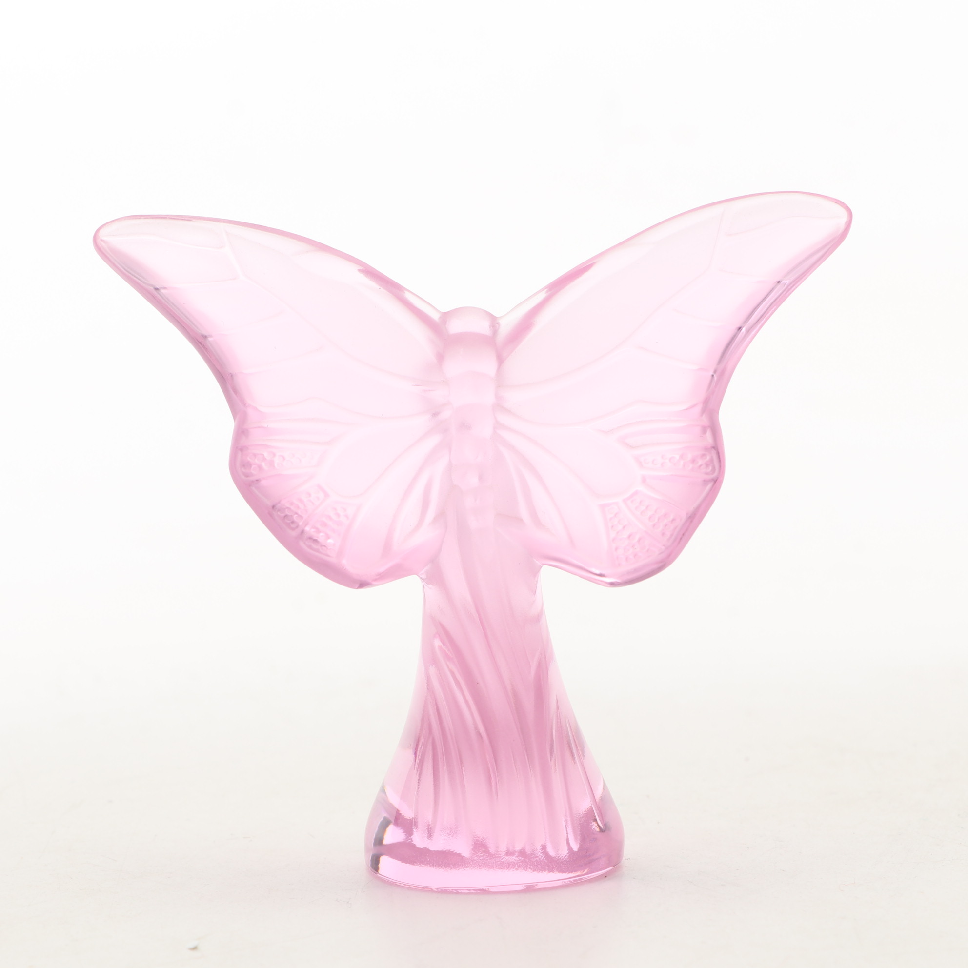 Lalique "Frog Jumping" Opalescent Green Figurine with Other Lalique Figurine