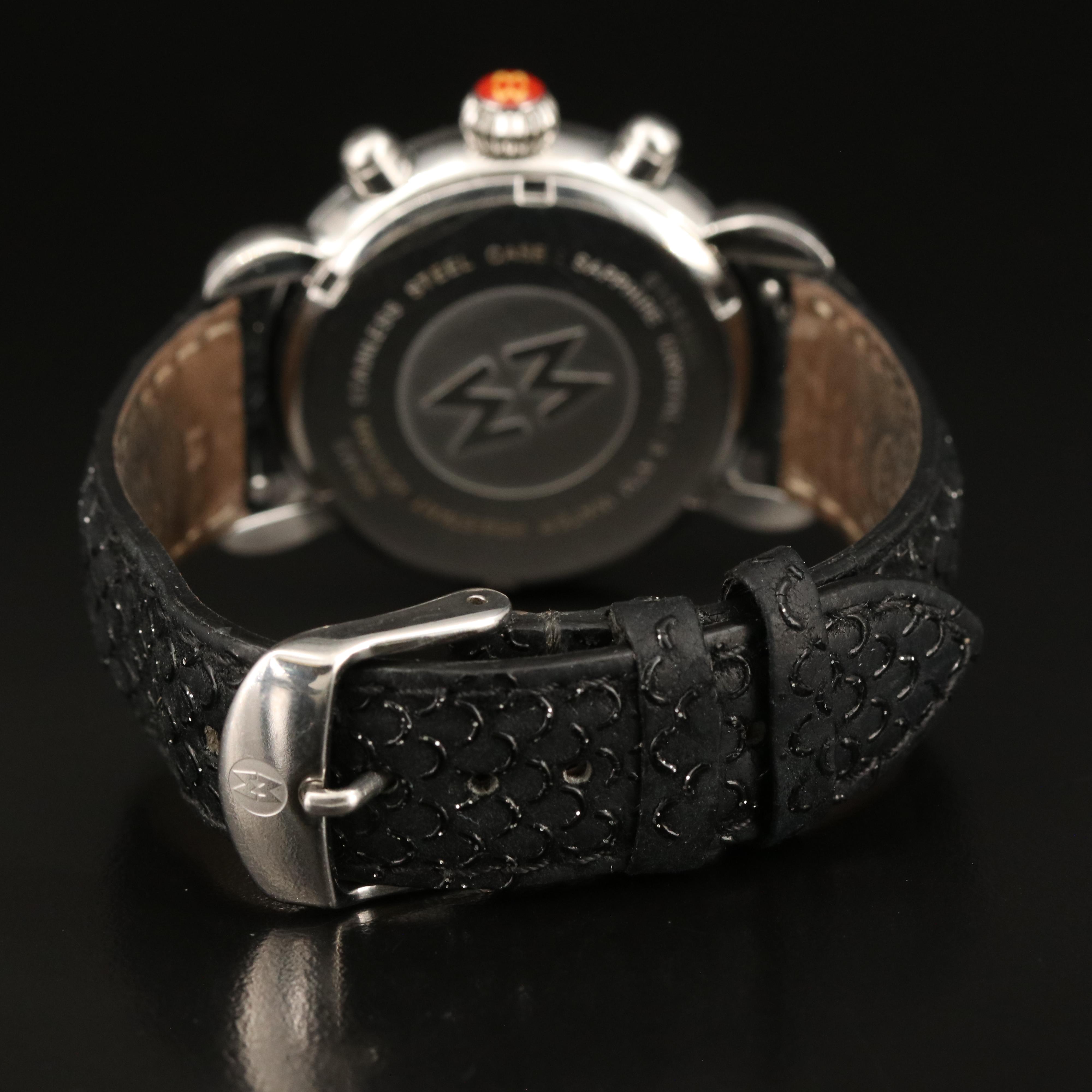 Michele CSX Diamond Chronograph Watch