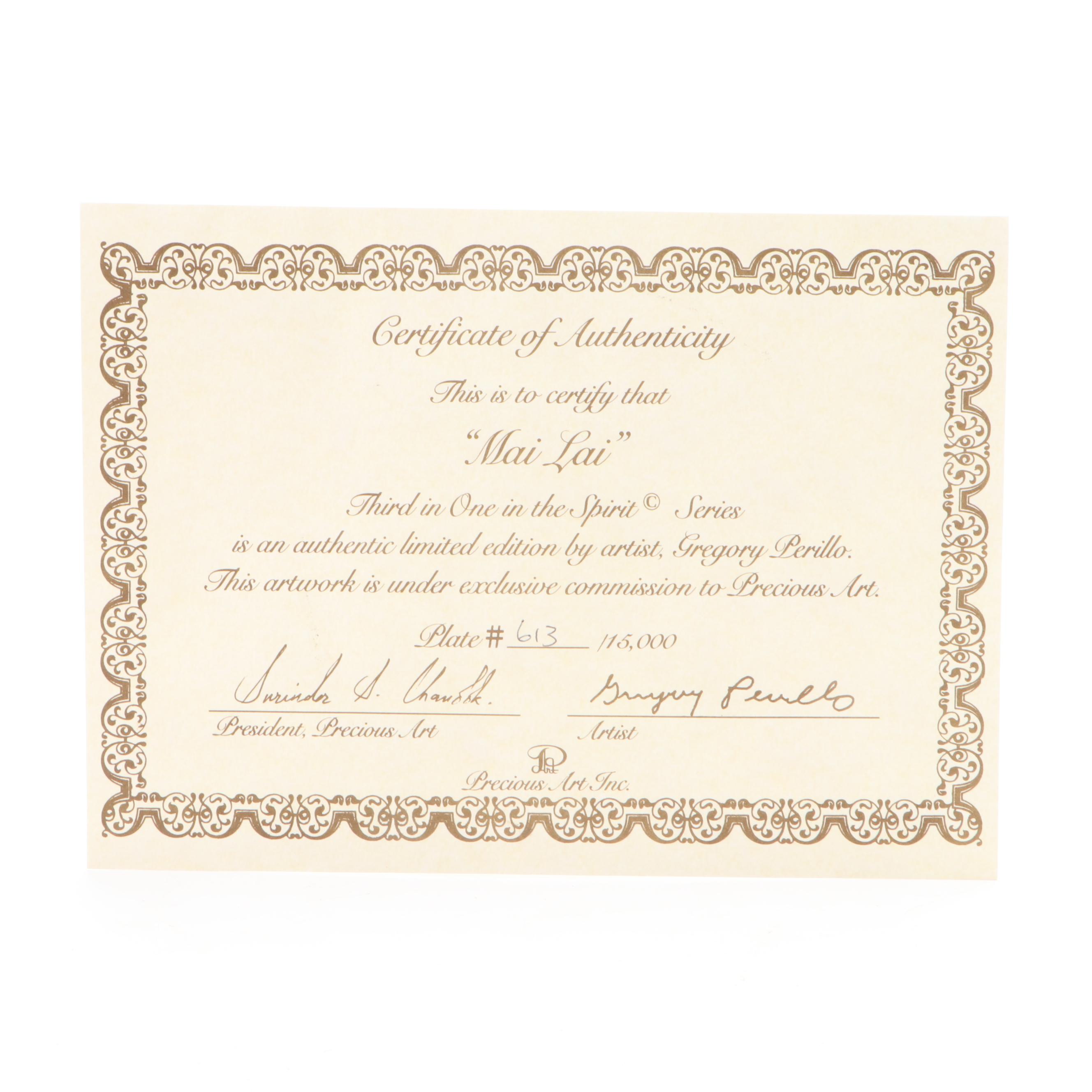 Gregory Perillo "One in the Spirit" Series Bone China Collector Plates and More