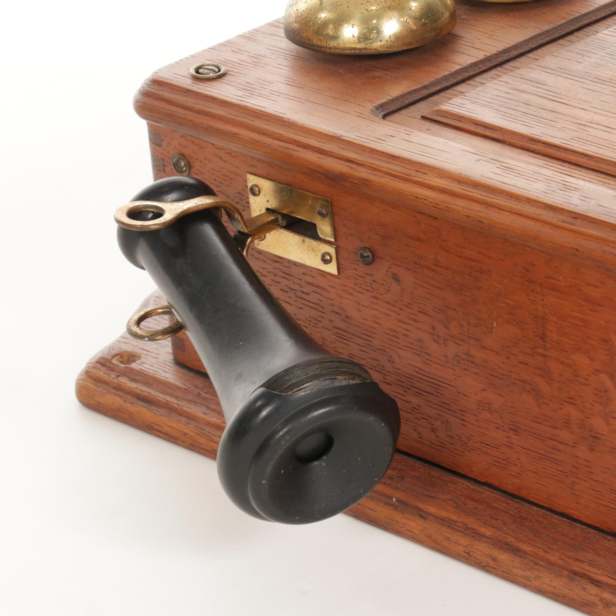 Kellogg Cathederal Top Crank Wall Telephone, Early 20th Century