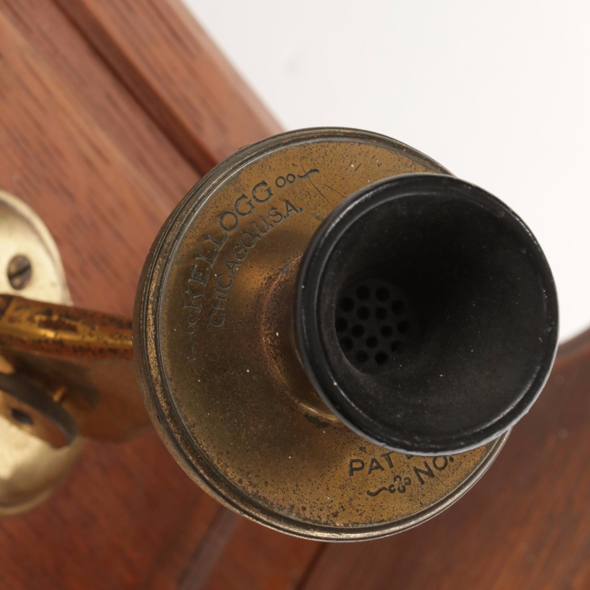 Kellogg Cathederal Top Crank Wall Telephone, Early 20th Century