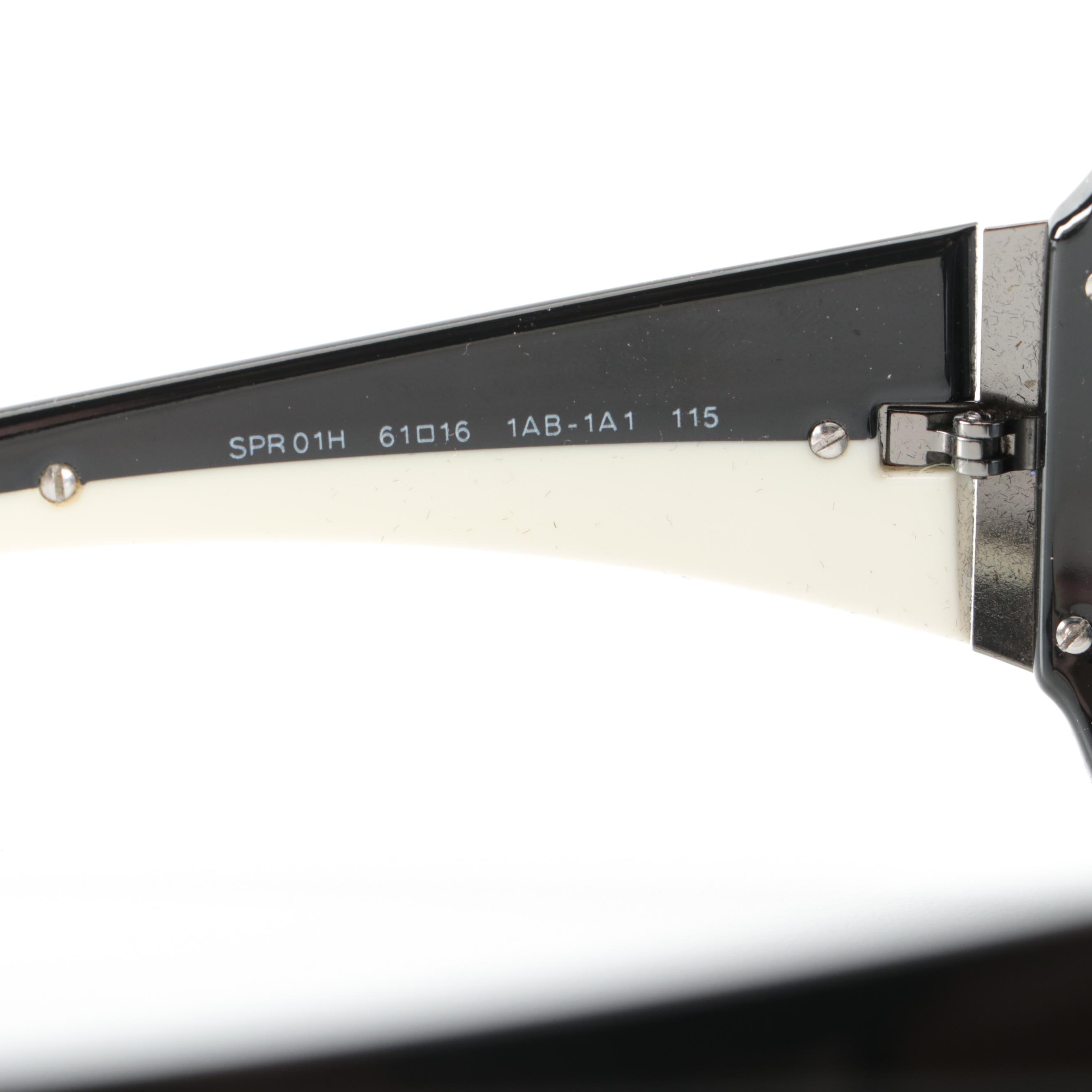 Prada SPR 01H Wrap Sunglasses with Case