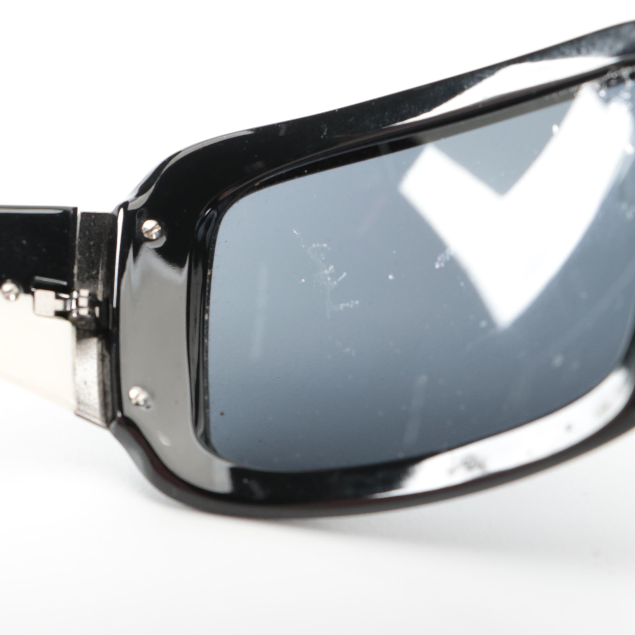 Prada SPR 01H Wrap Sunglasses with Case