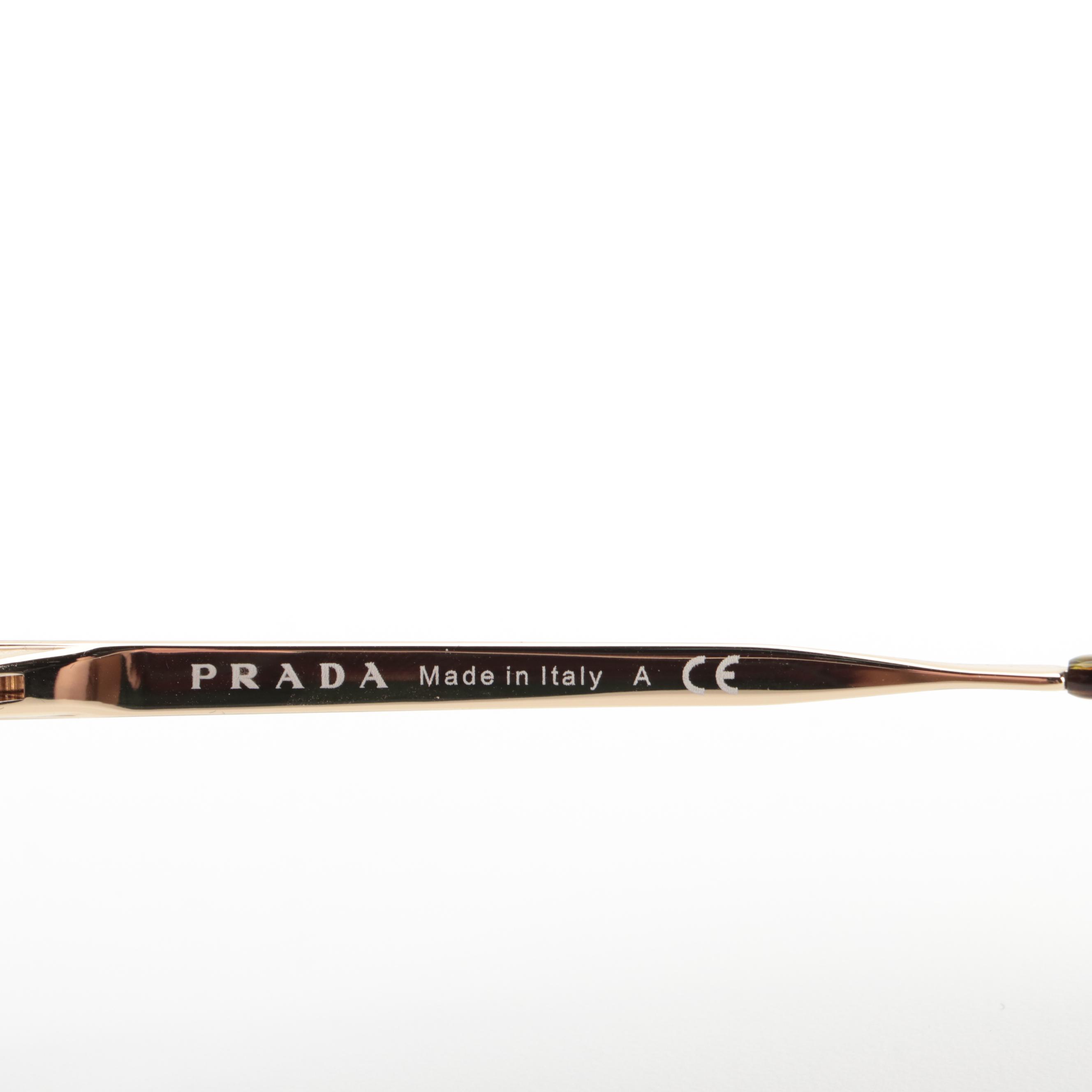 Prada SPR 120 Double Bridge Sunglasses in Tortoise Gradient with Case