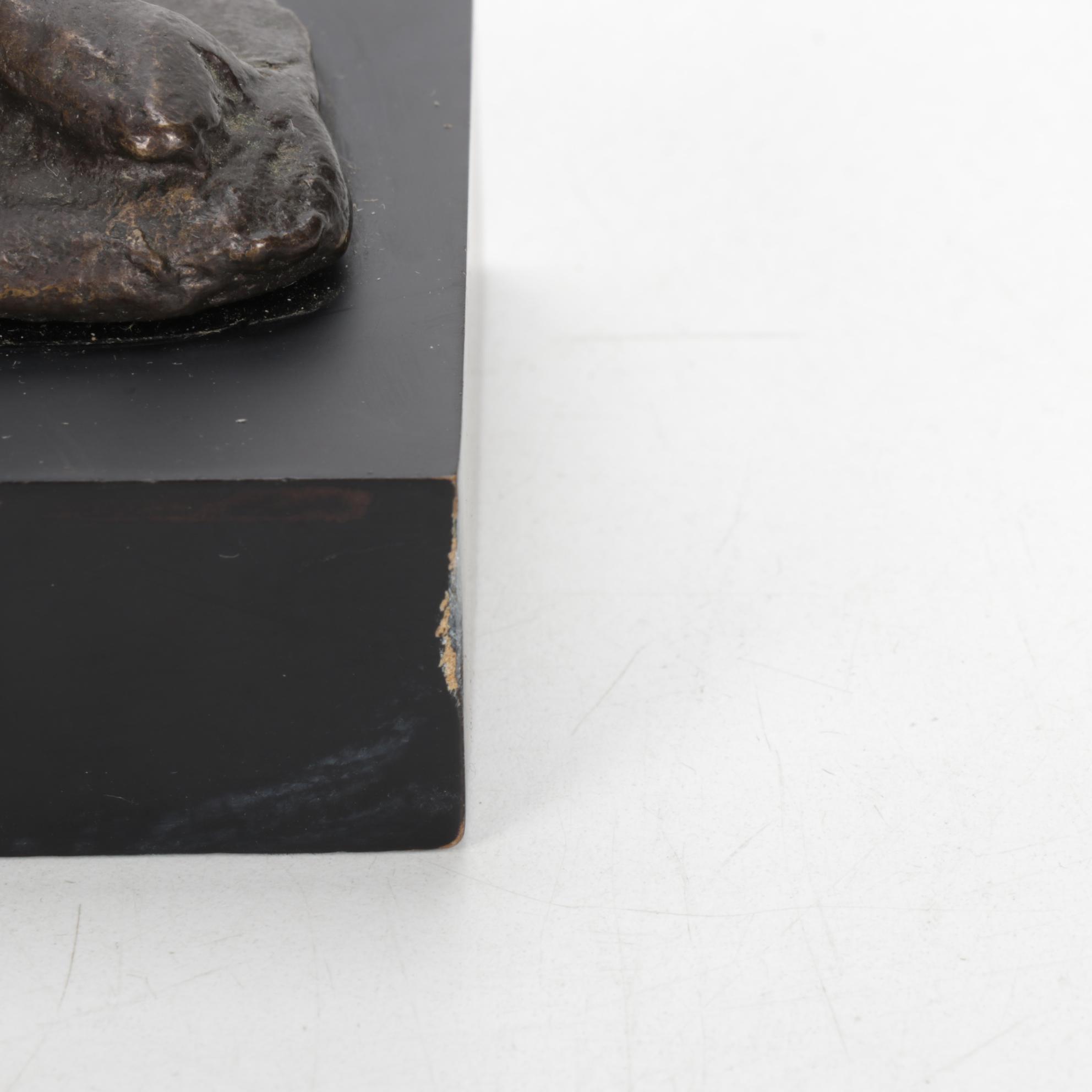 Female Flutist Bronze Sculpture, Mid-Late 20th Century