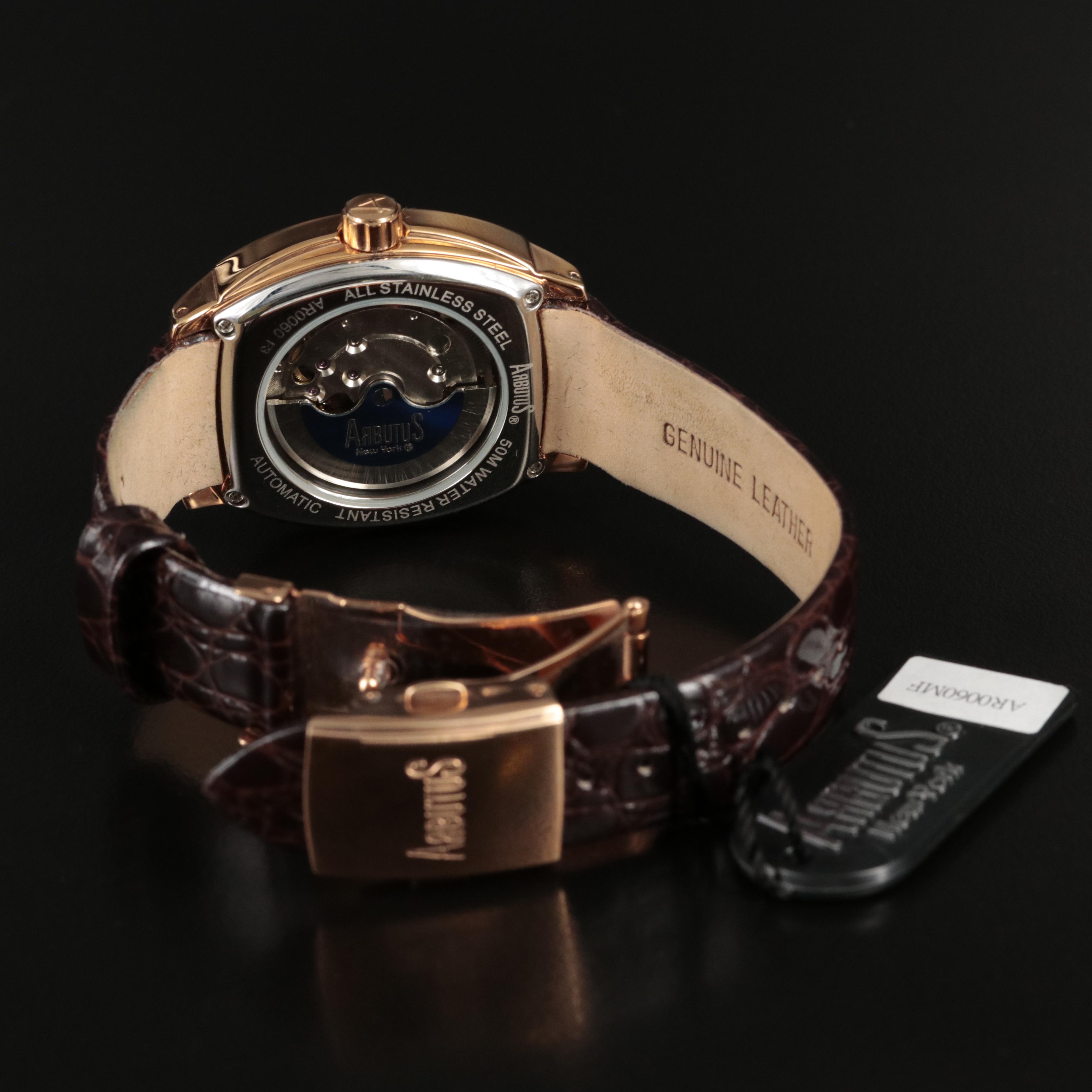 Arbutus Power Reserve Mother of Pearl Automatic Watch