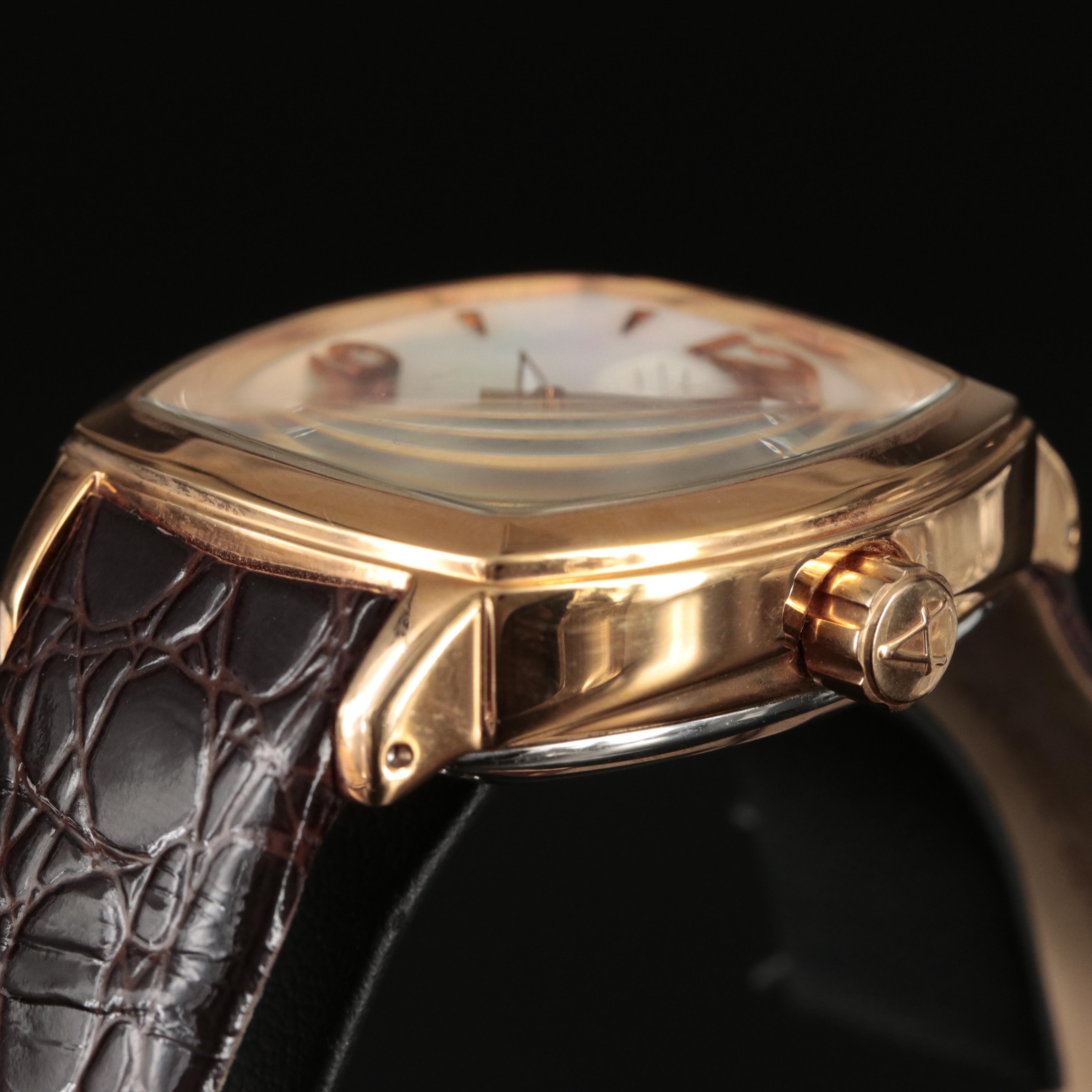 Arbutus Power Reserve Mother of Pearl Automatic Watch
