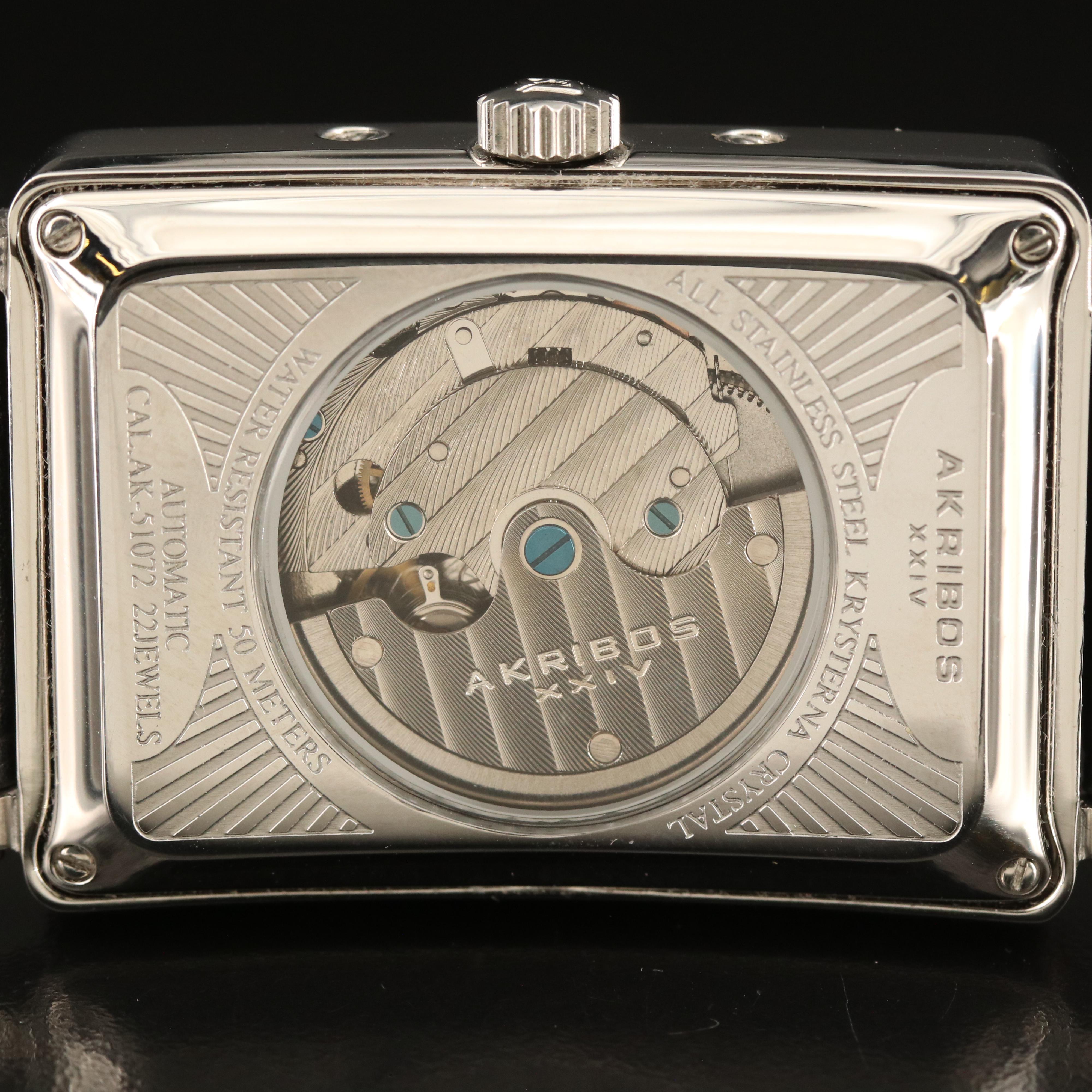 Akribos XXIV Complication Stainless Steel Watch