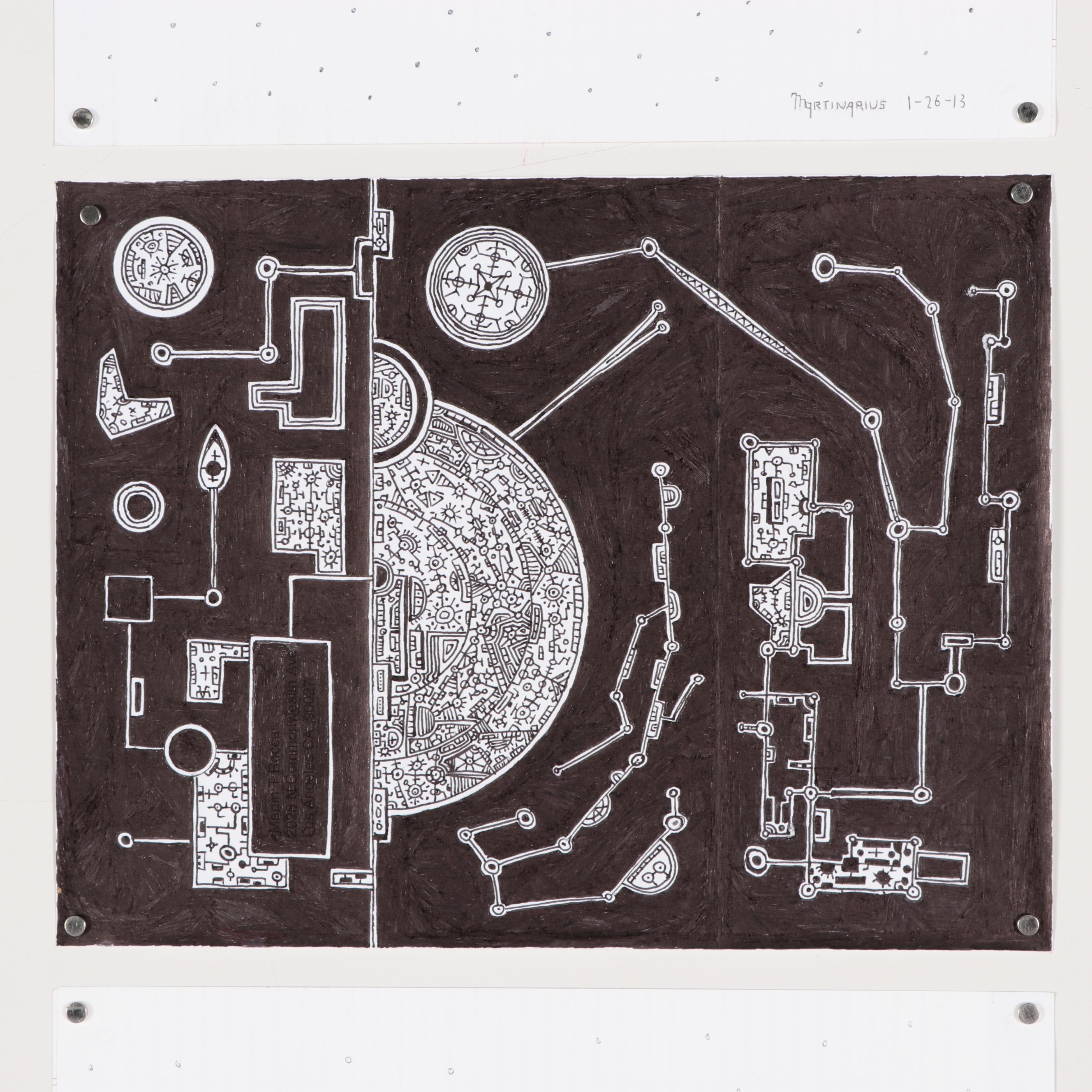 Abstract Geometric Ink Drawings, 21st Century