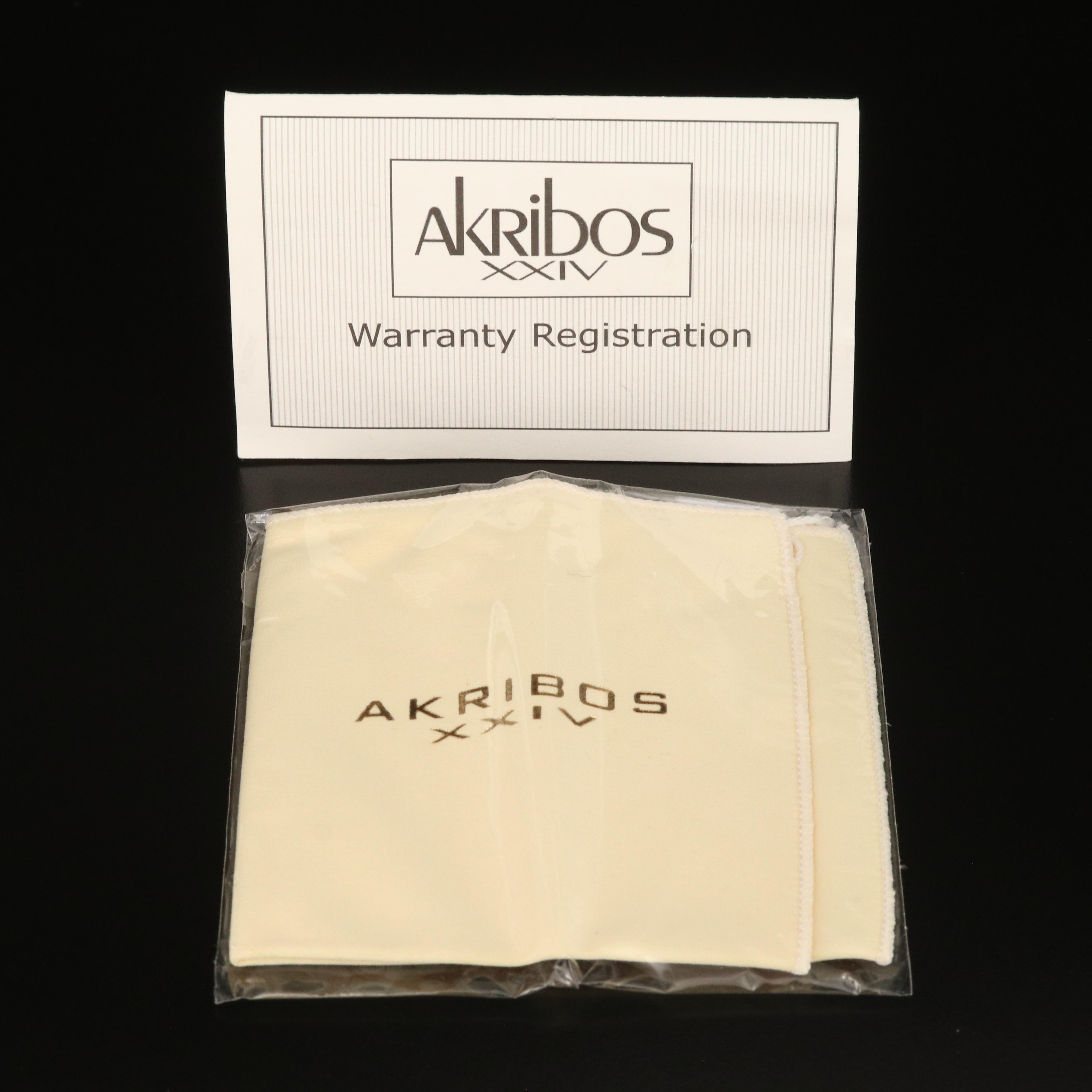 Akribos XXIV Complication Stainless Steel Watch