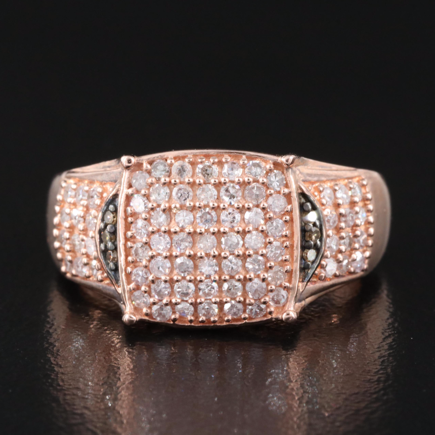 Sterling Diamond Ring