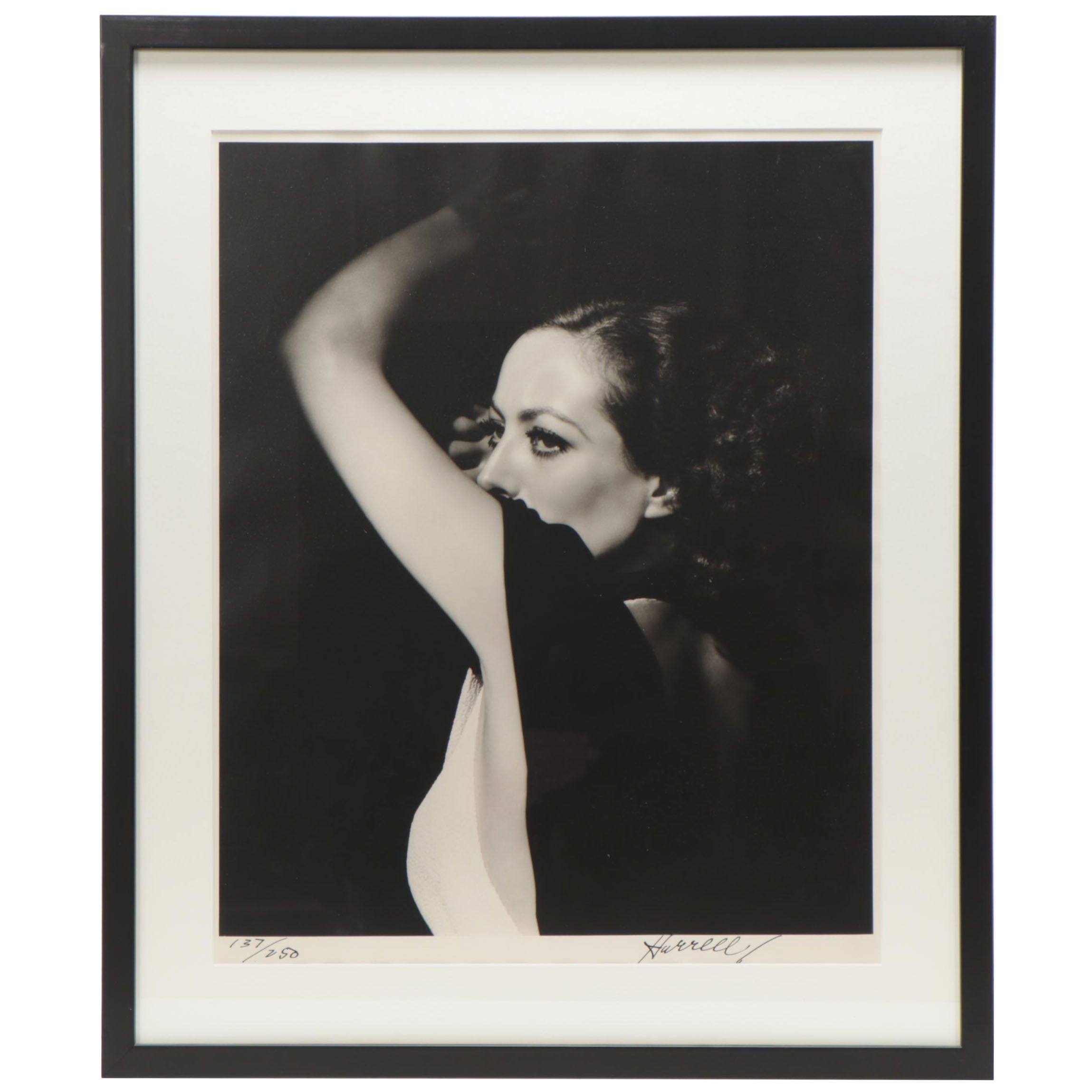 George Hurrell Silver Gelatin Photograph of Joan Crawford