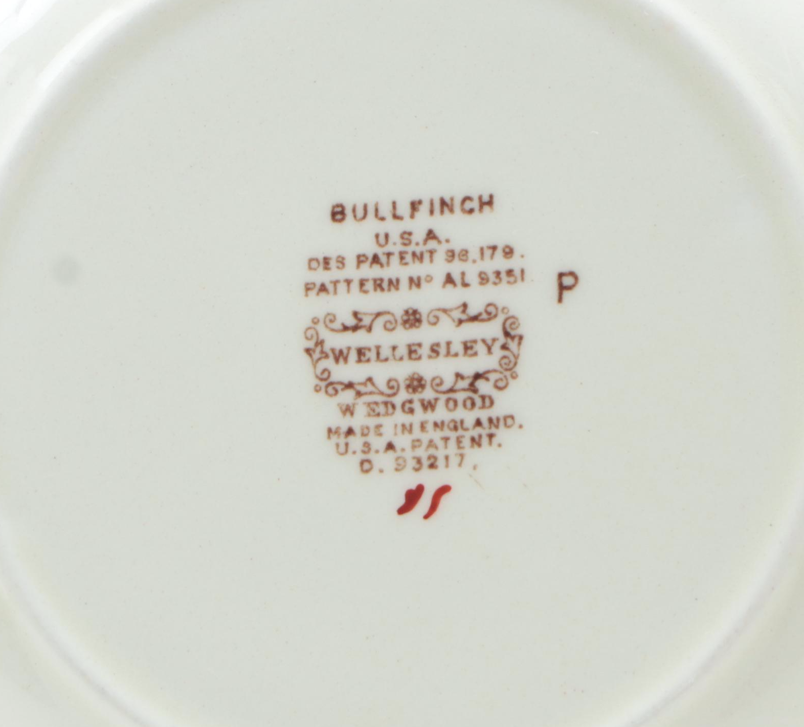 Wedgwood "Bullfinch Wellesely" Stoneware Dinnerware, 1962–1981