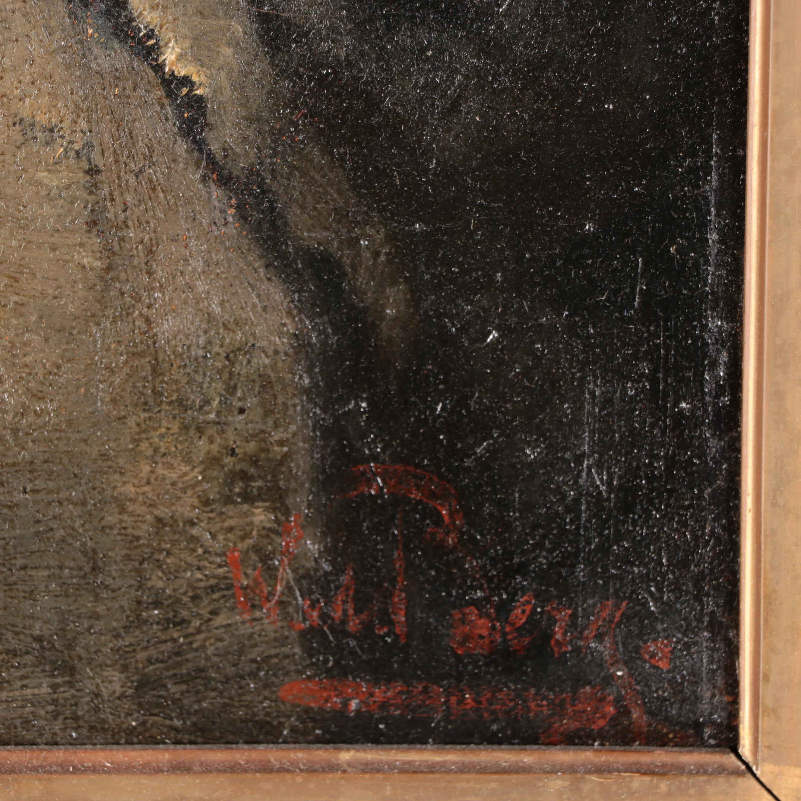 Willem van den Berg Oil Painting "Child with Fishbowl"