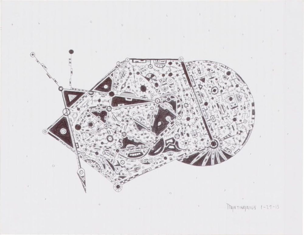 Abstract Geometric Ink Drawings, 21st Century