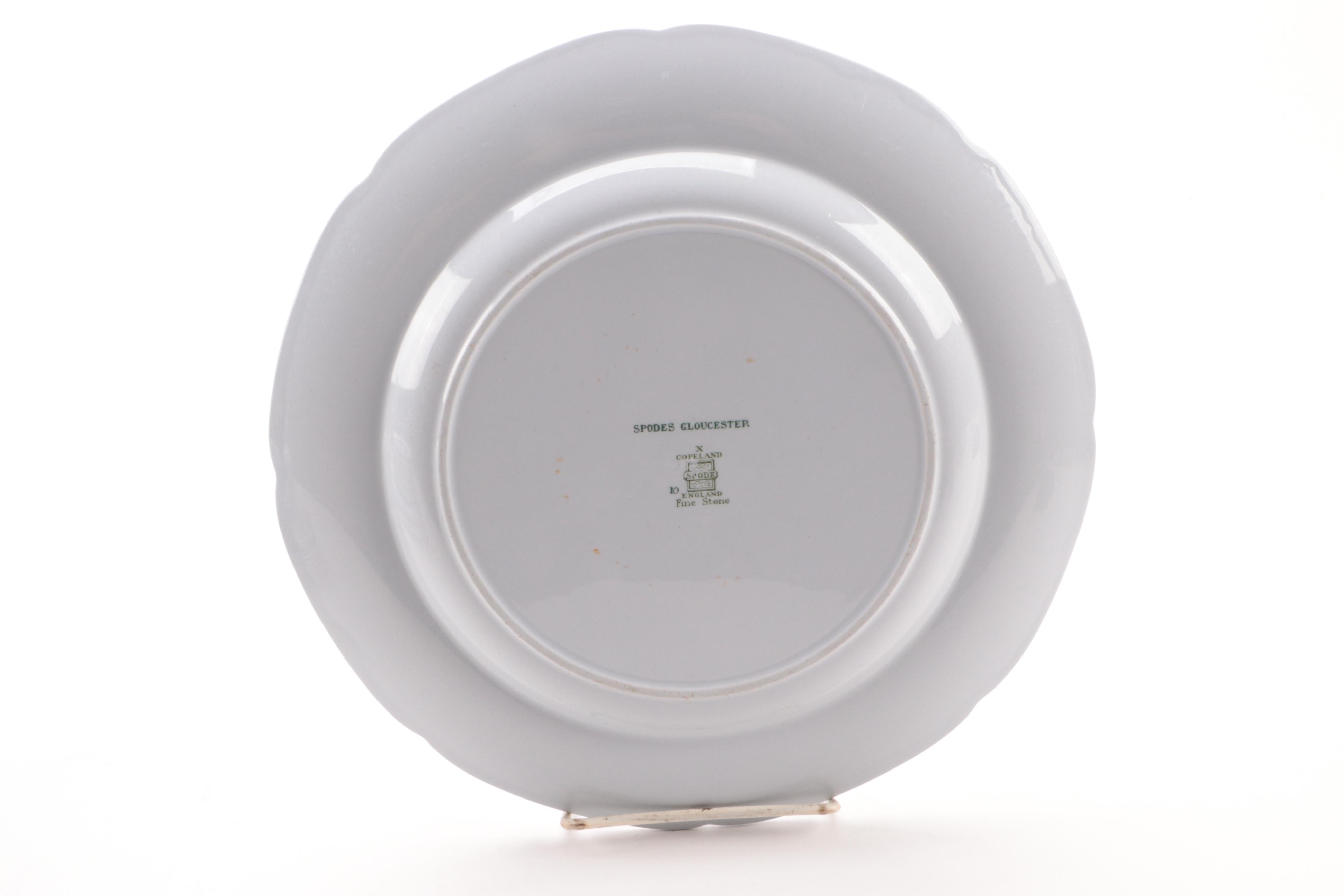 Copeland "Spodes Gloucester"  Earthenware Tableware, Late 19th/ Early 20th C.