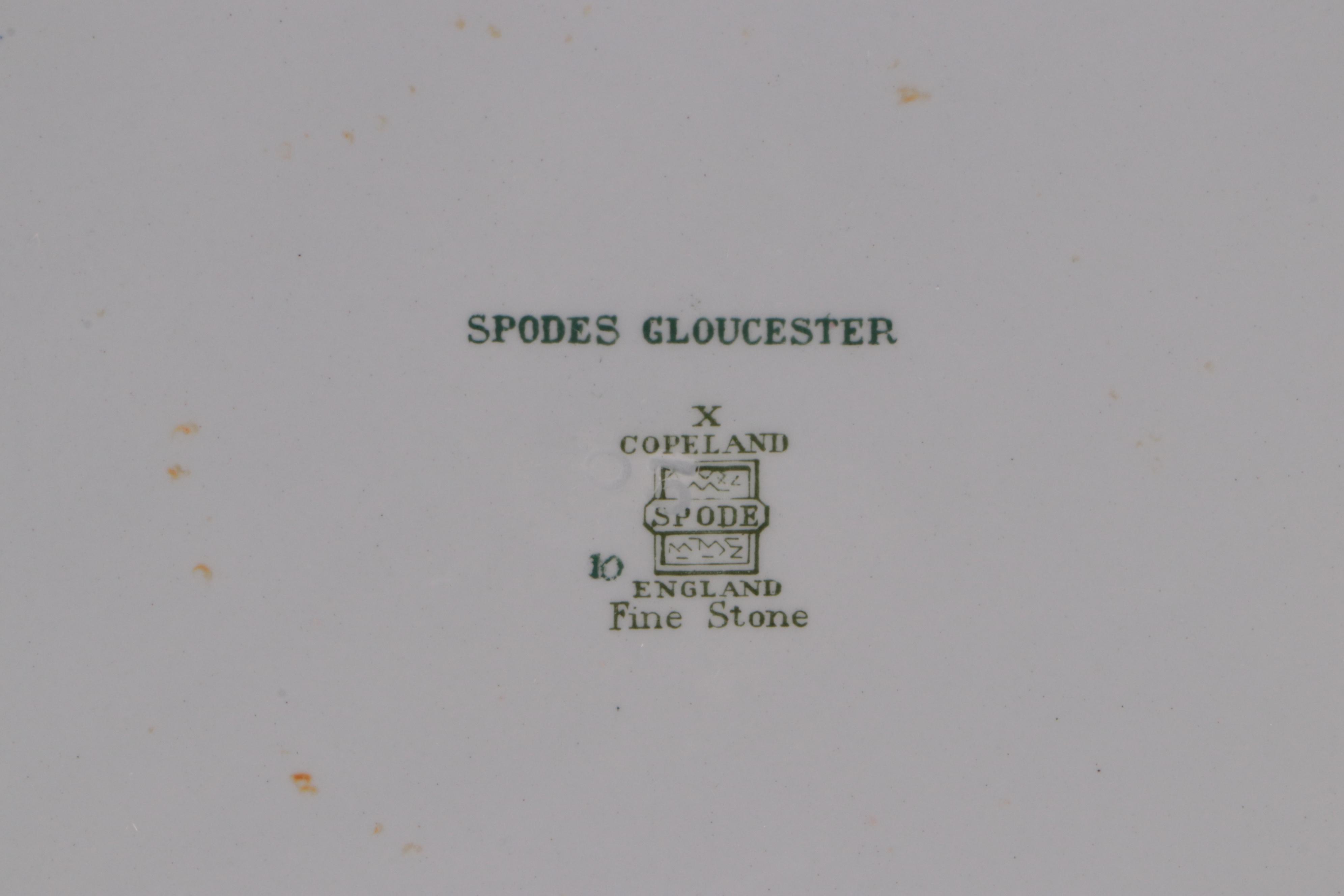Copeland "Spodes Gloucester"  Earthenware Tableware, Late 19th/ Early 20th C.