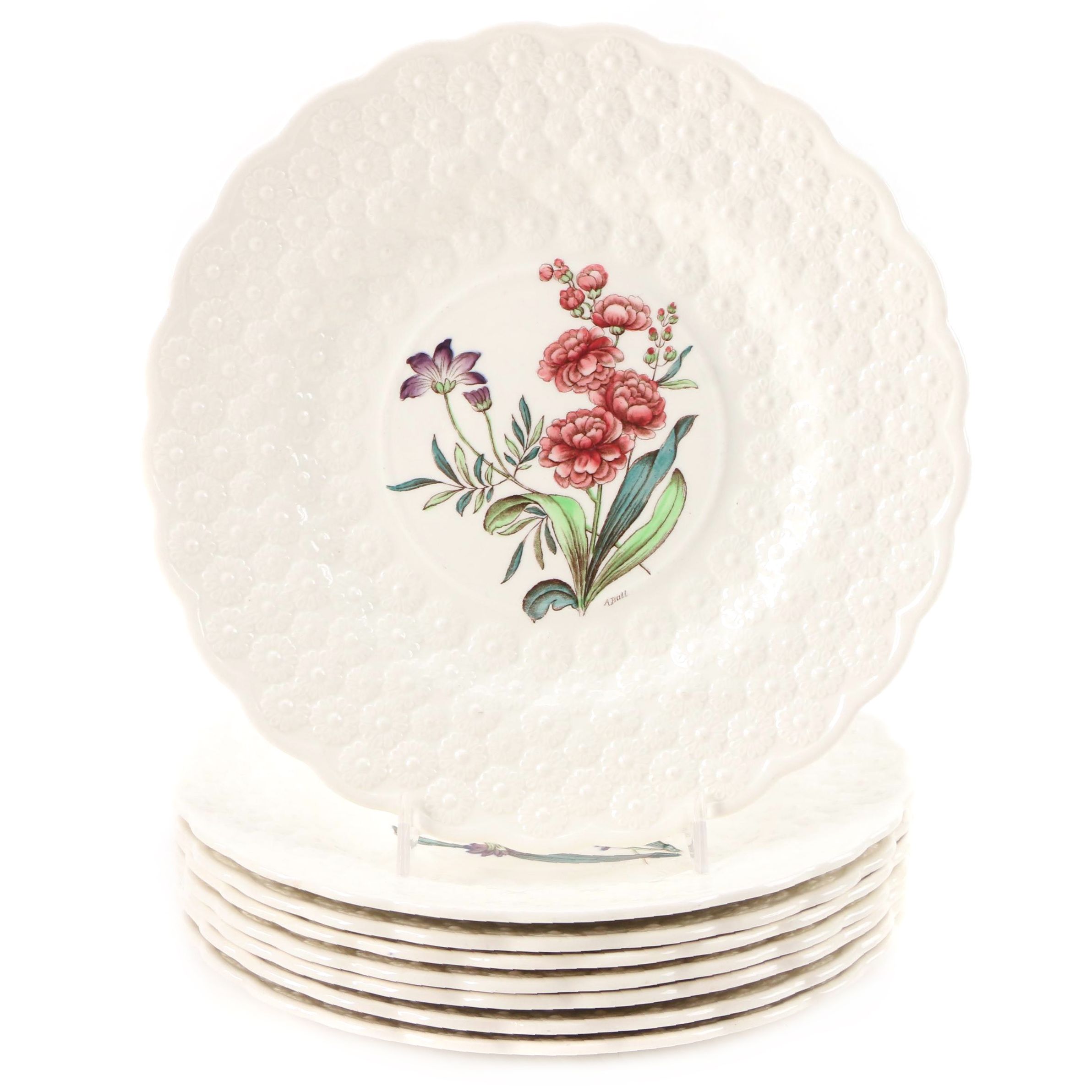 Copeland Spode "Fernleigh" Earthenware Luncheon Plates, 1965