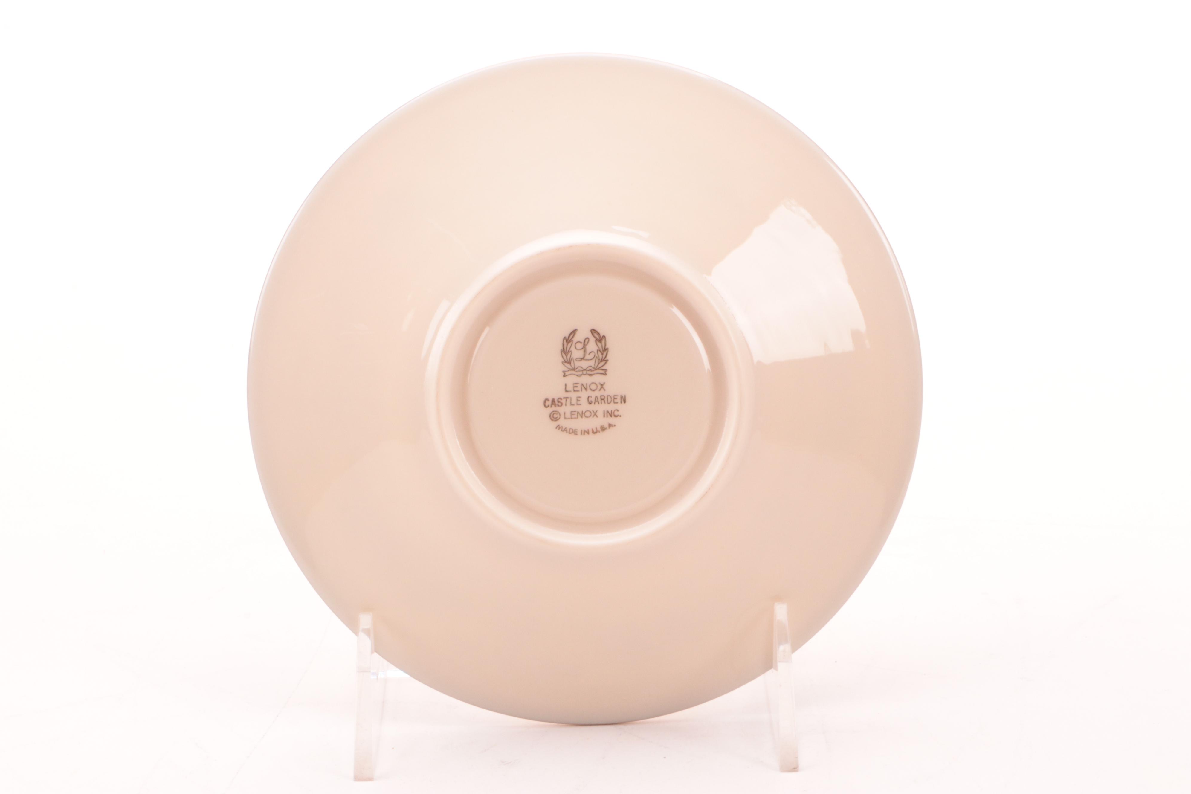 Lenox "Castle Garden" Bone China Dinnerware, 1973–1993