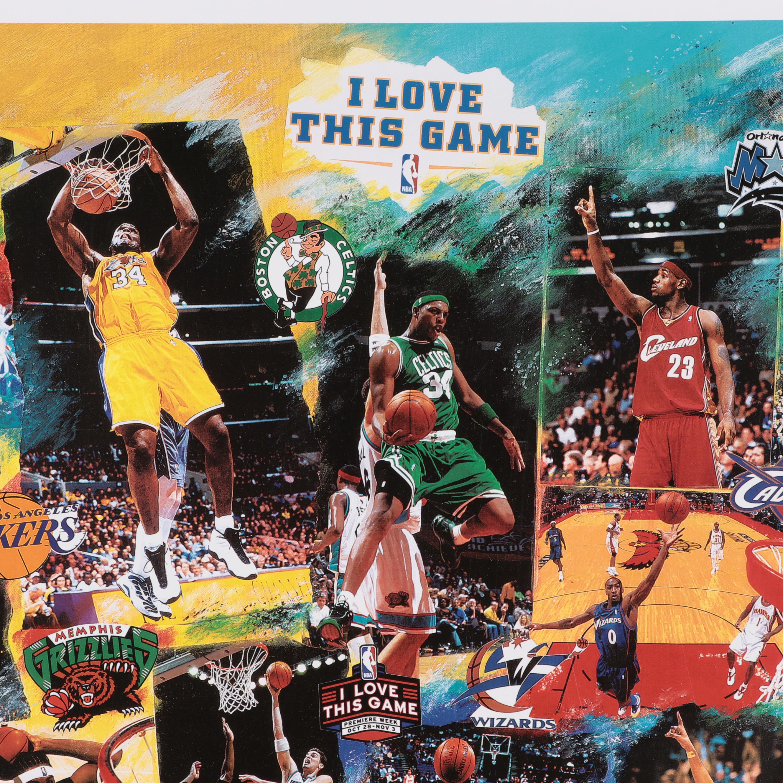 Erika King "I Love This Game" NBA Offset Lithographic Poster
