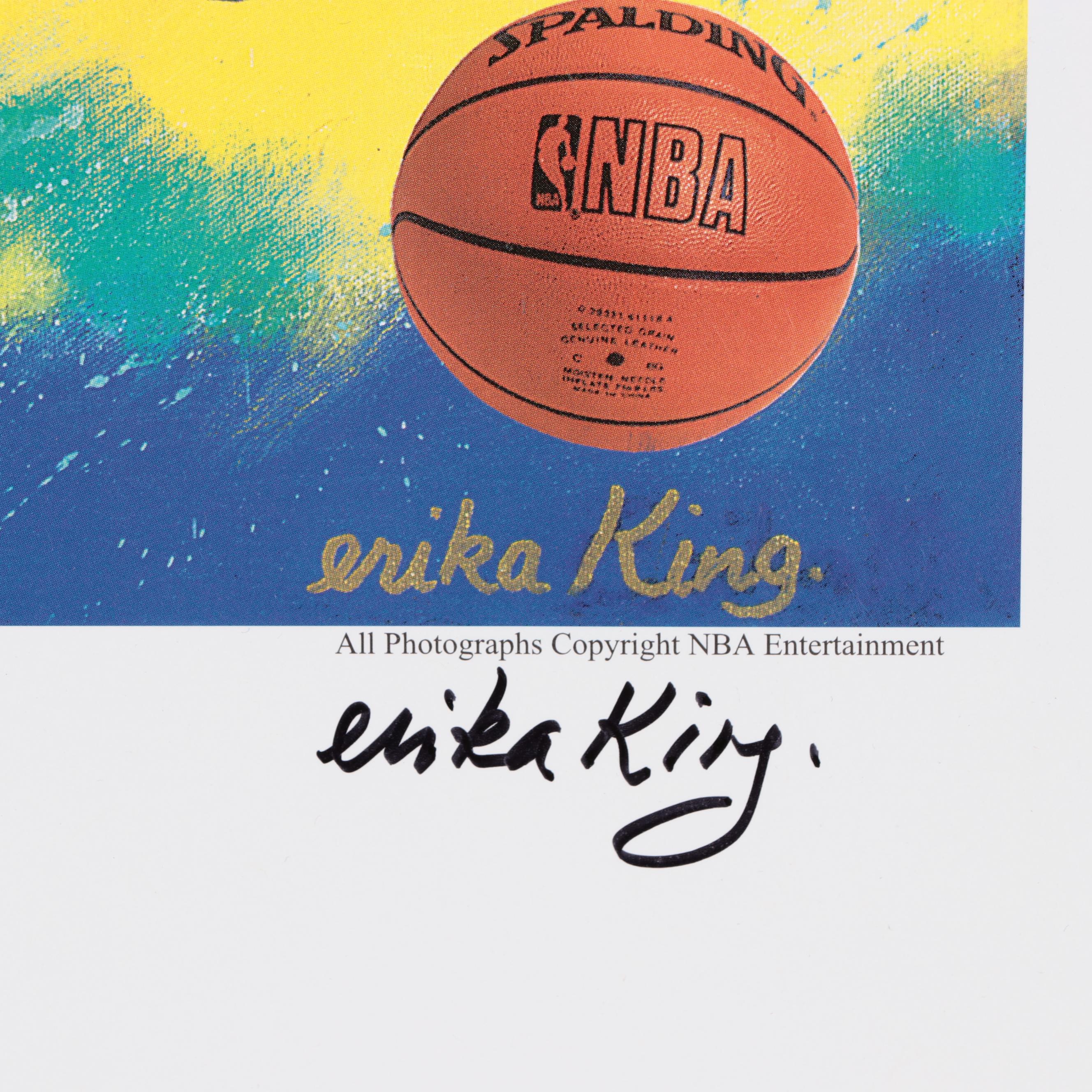 Erika King "I Love This Game" NBA Offset Lithographic Poster