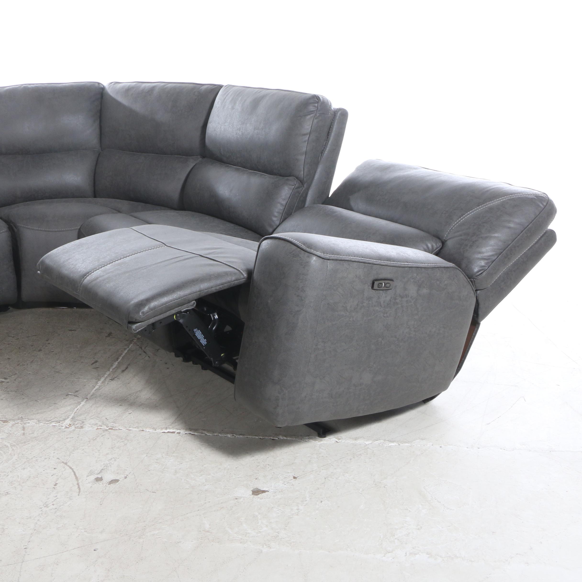 Gilman Creek Furniture "Sweeney" Six-Piece Fabric Power Reclining Sectional