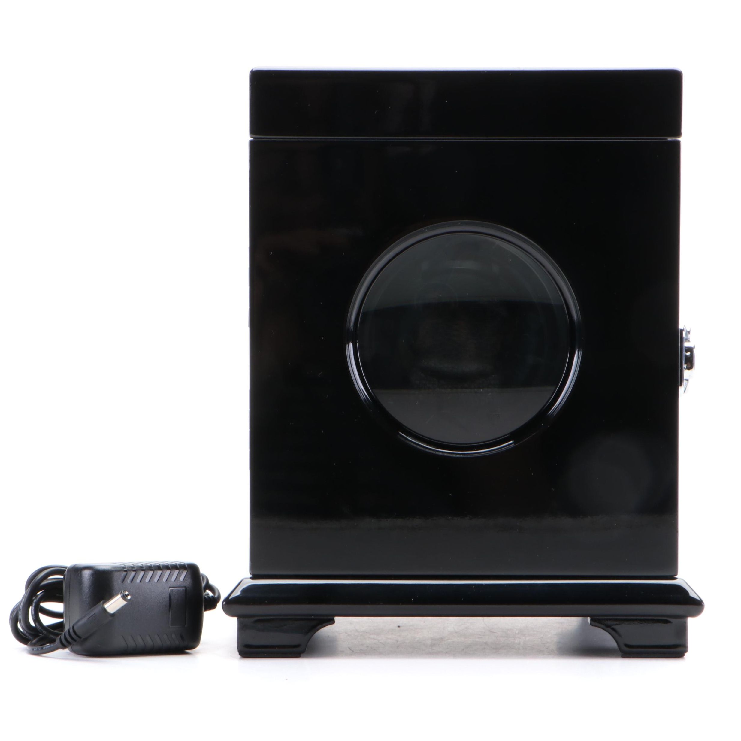 Single Watch Winder with High Gloss Black Finish