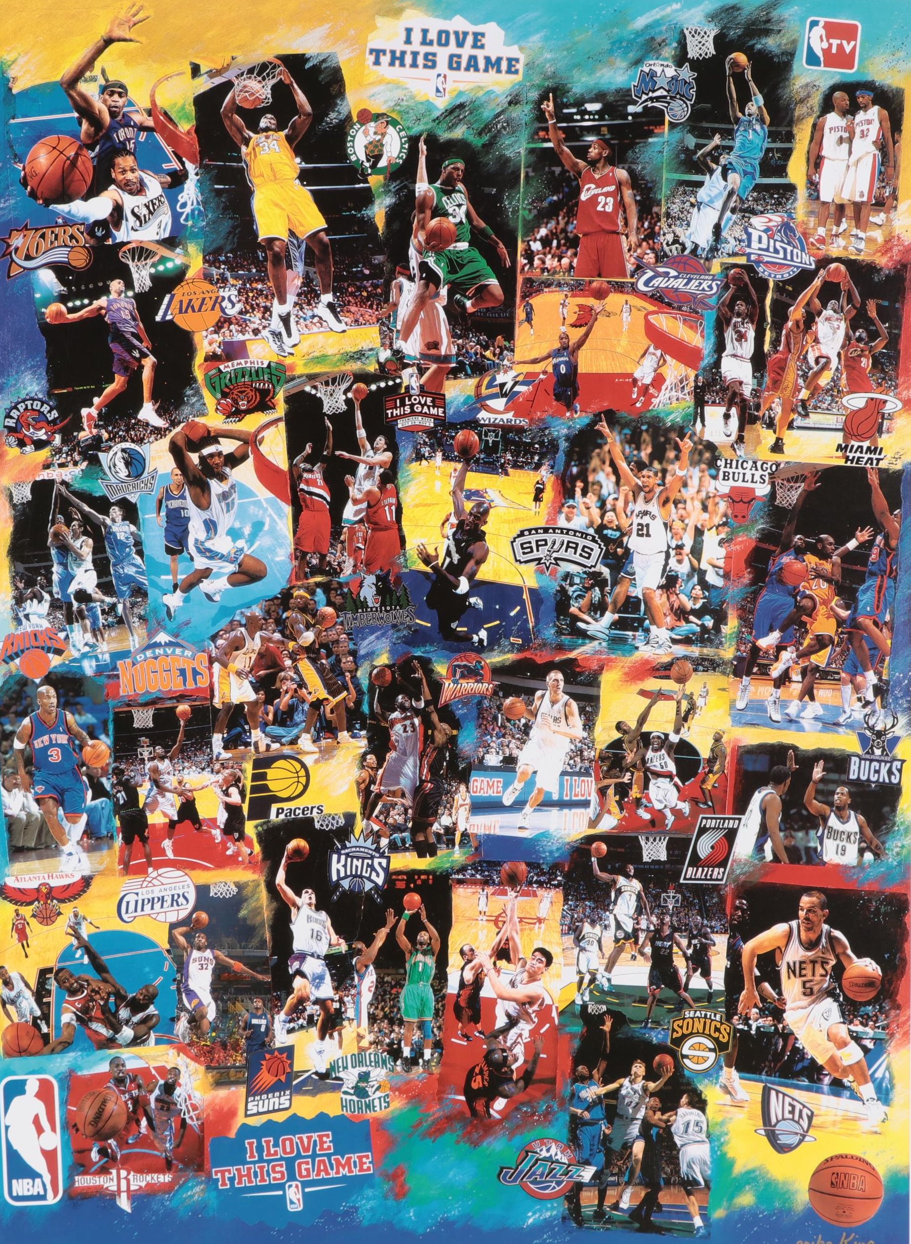 Erika King "I Love This Game" NBA Offset Lithographic Poster