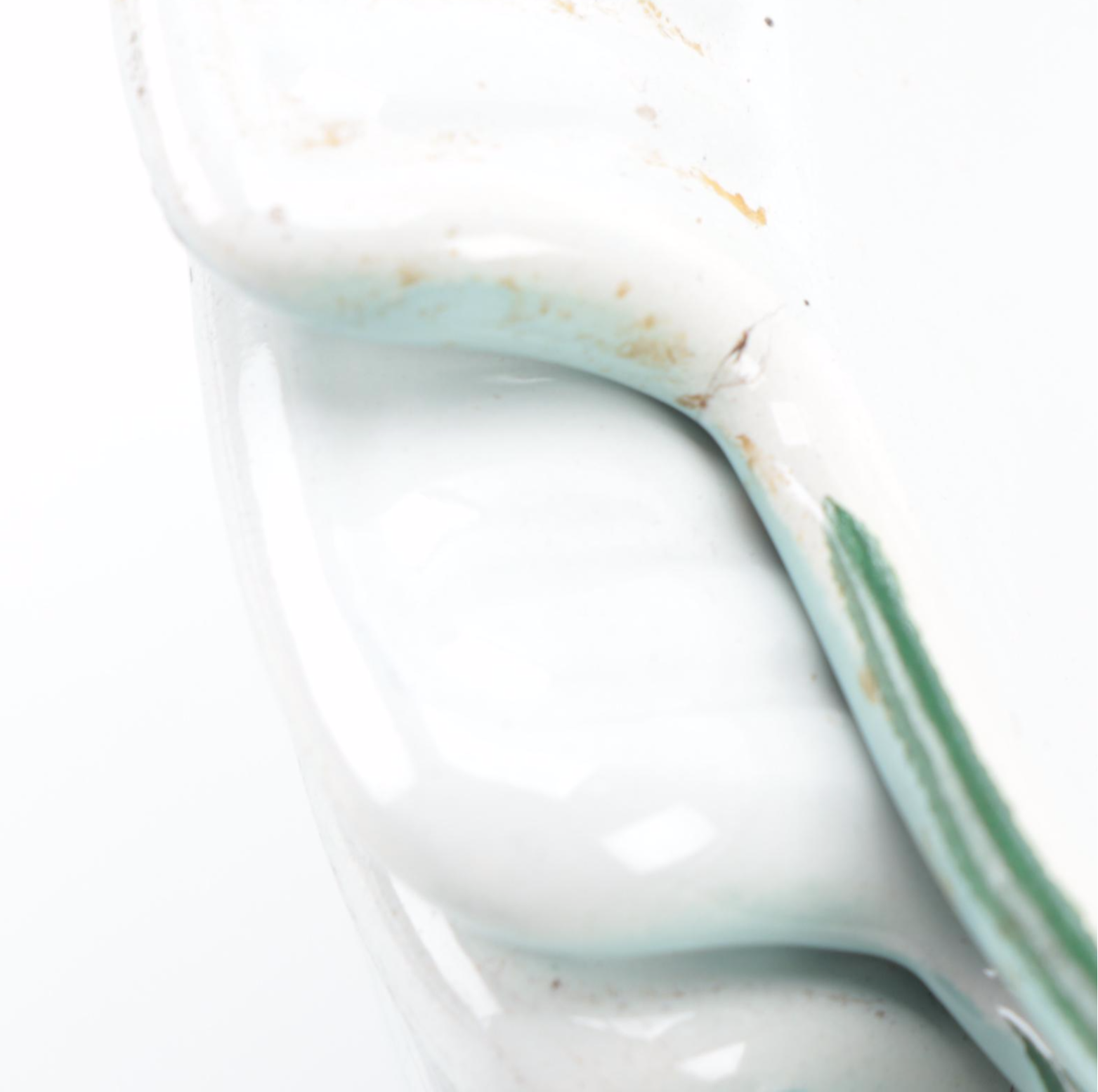 Dru of Holland Tulip Decorated Enameled Cast Iron Bakeware, Mid-20th Century