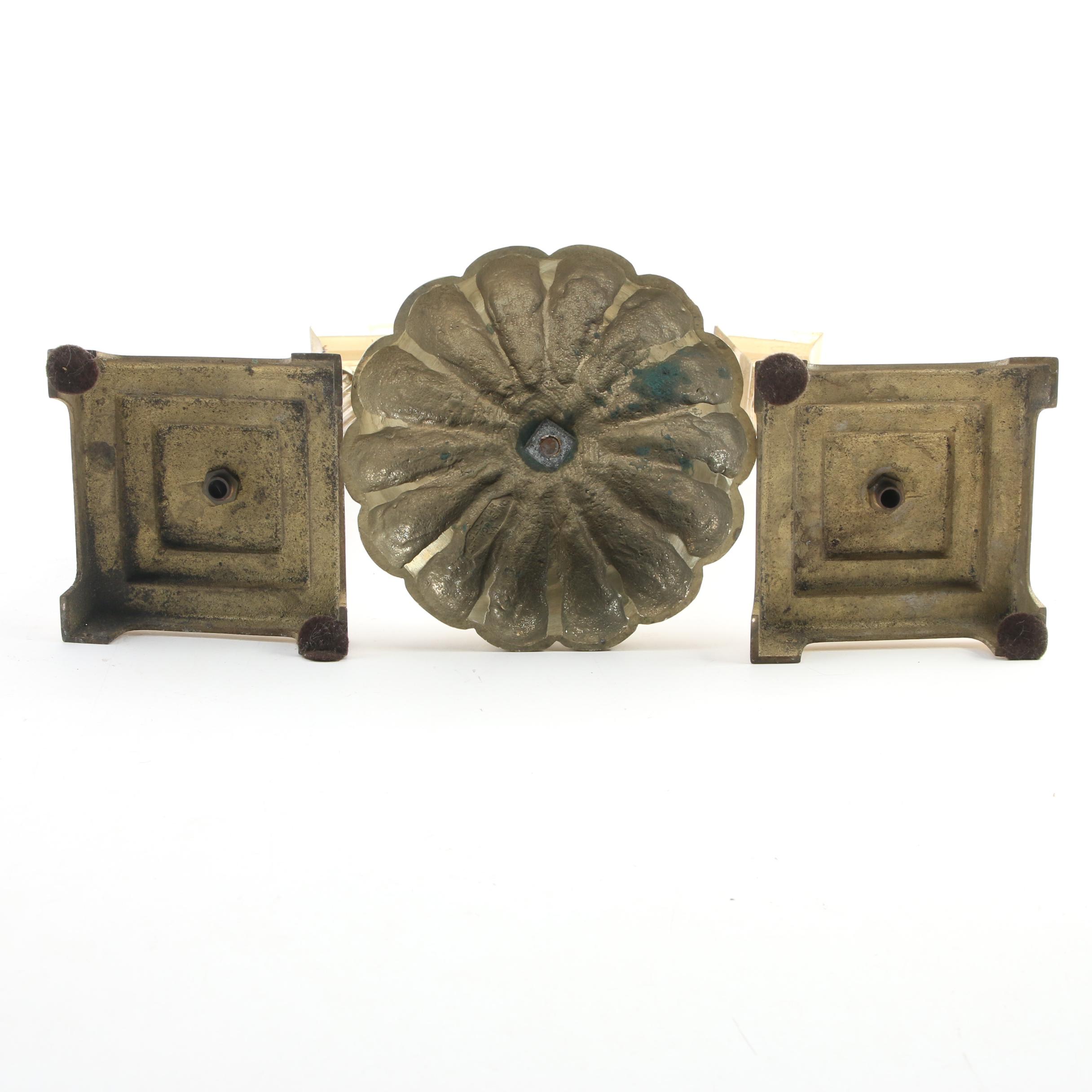 English Push-Up and Other Brass Candlesticks