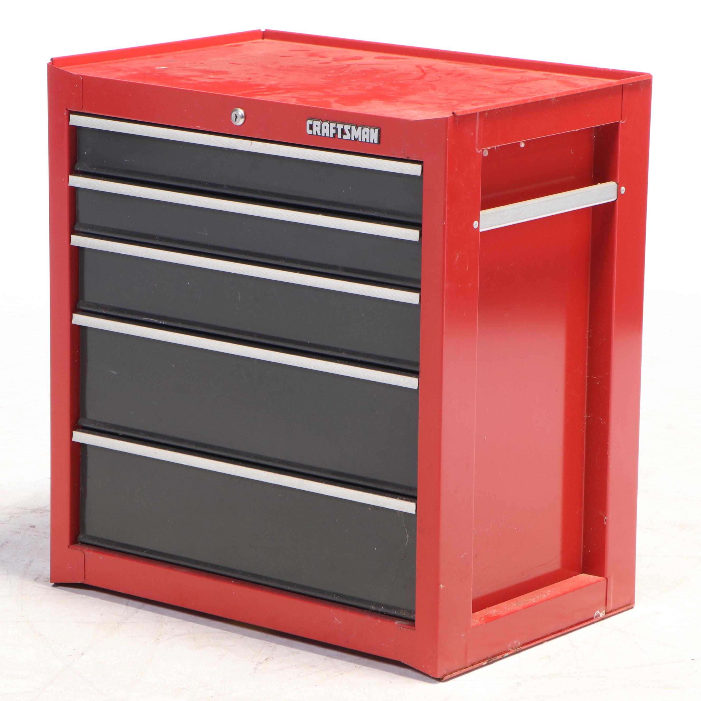 Sears Craftsman Steel Tool Chest with Riser and Castors, 1996 EBTH