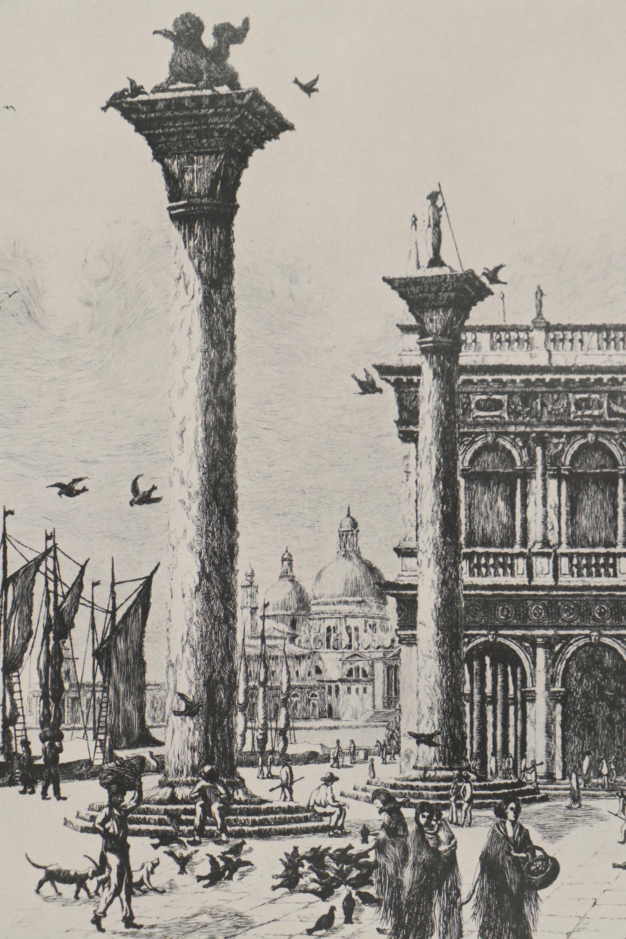 Figurative Intaglio or Relief Prints and Architectural Offset Lithographs